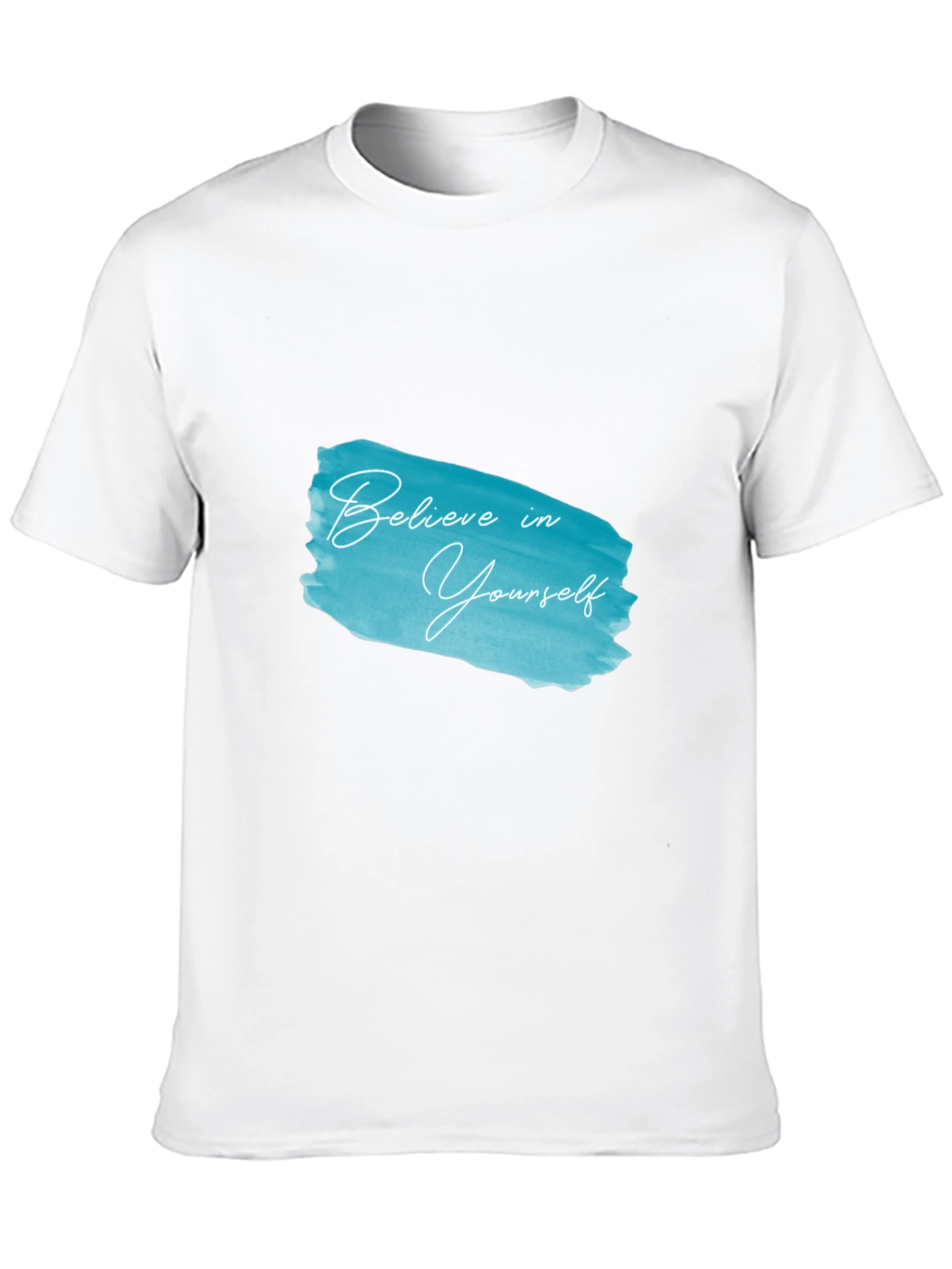 Believe in Yourself Black Cotton Graphic Tee