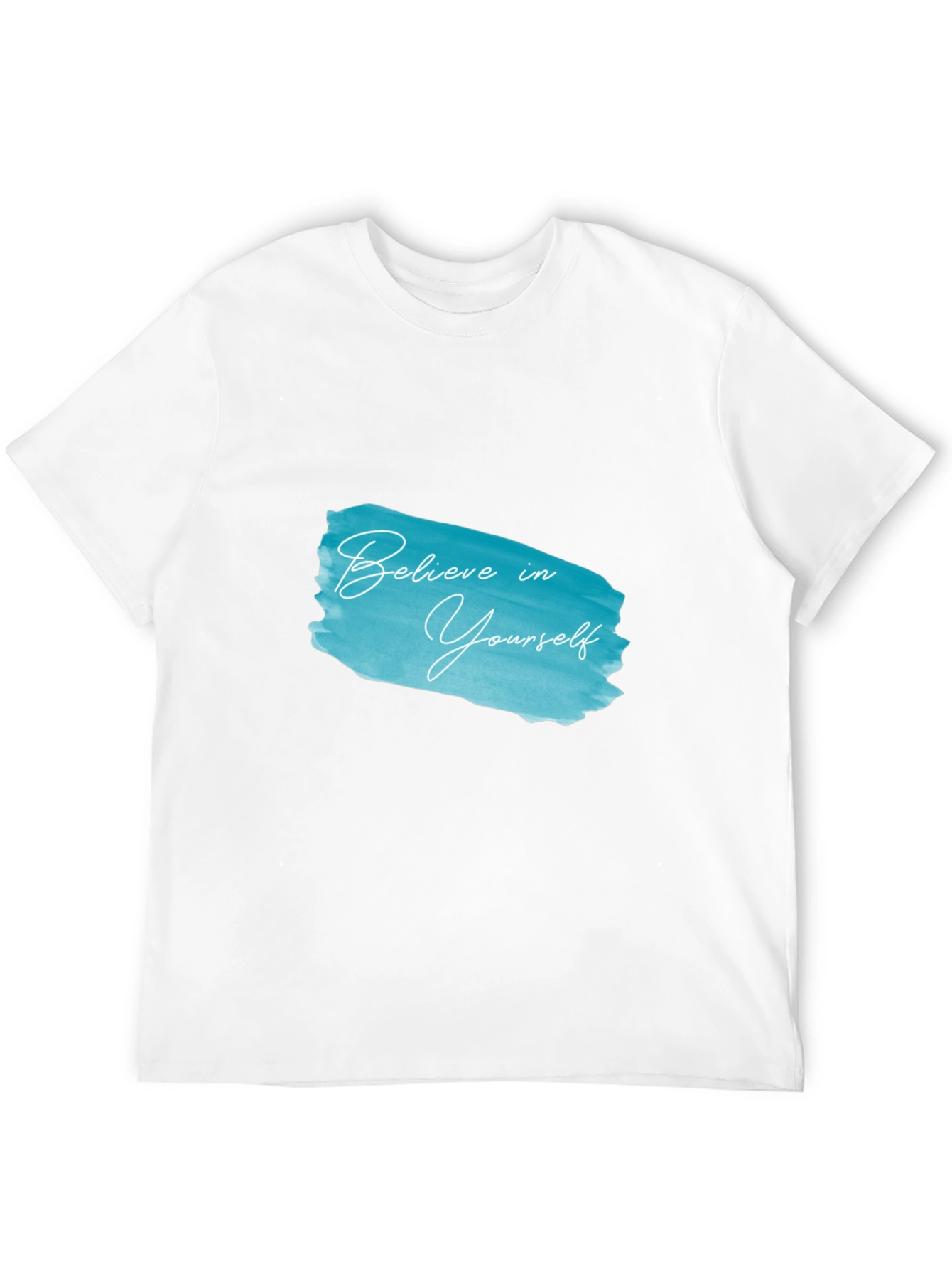 Believe in Yourself Black Cotton Graphic Tee