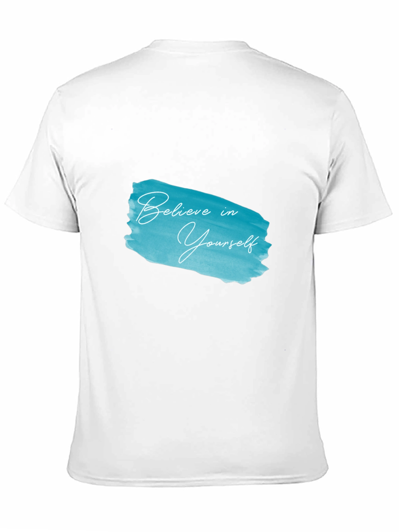 Believe in Yourself Black Cotton Graphic Tee