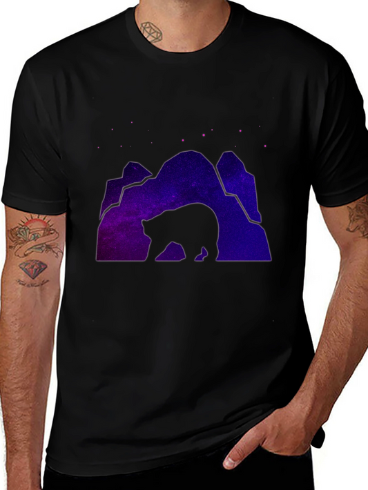 Cosmic Bear Black T-Shirt