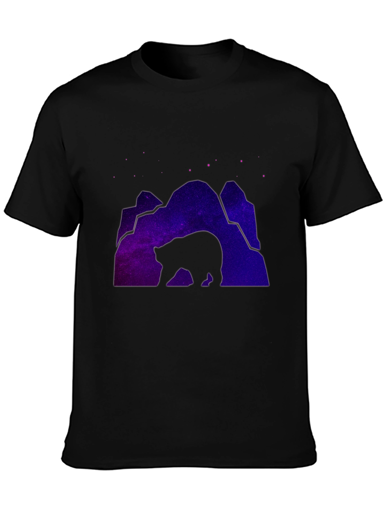 Cosmic Bear Black T-Shirt