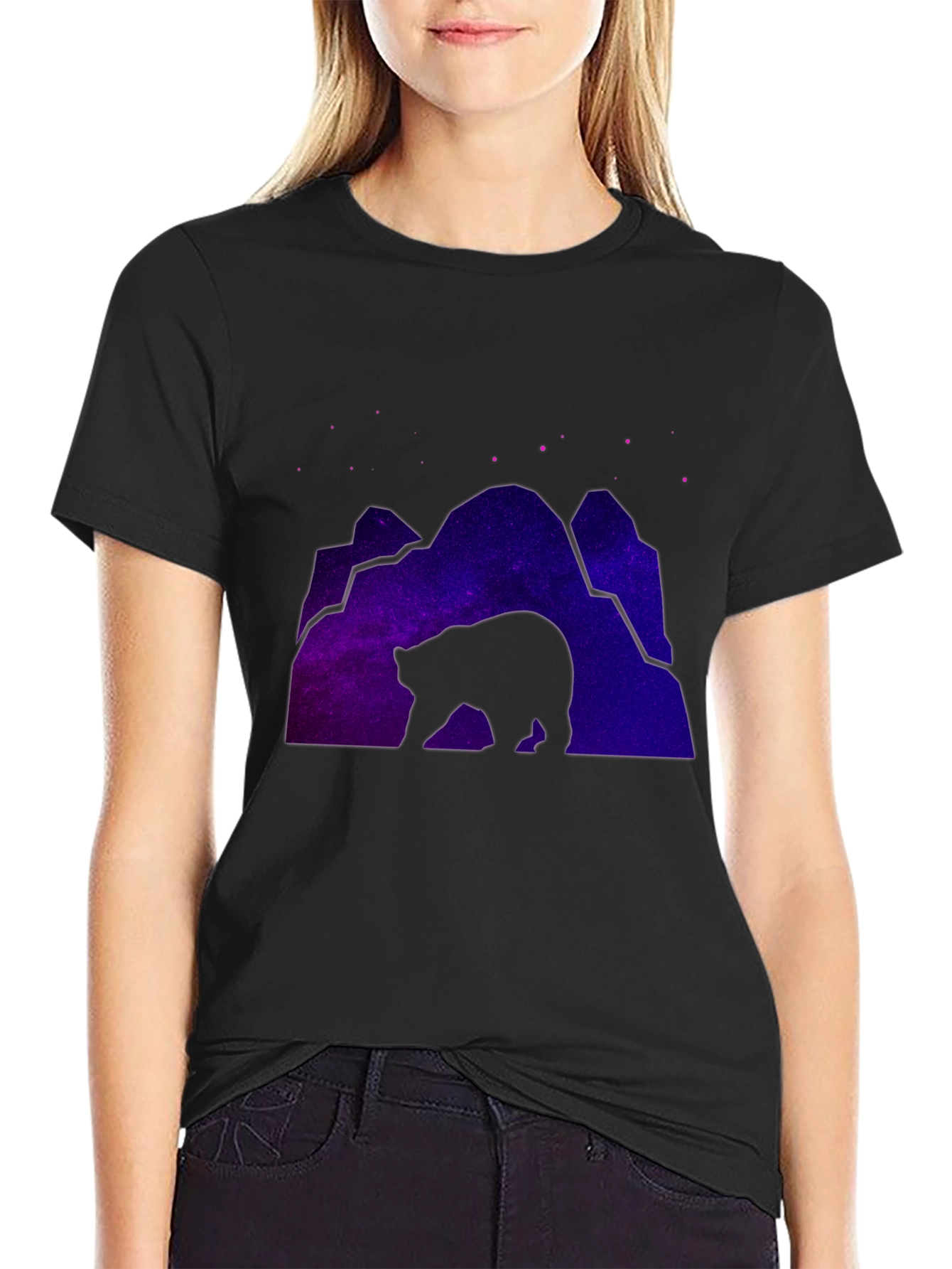 Cosmic Bear Black T-Shirt