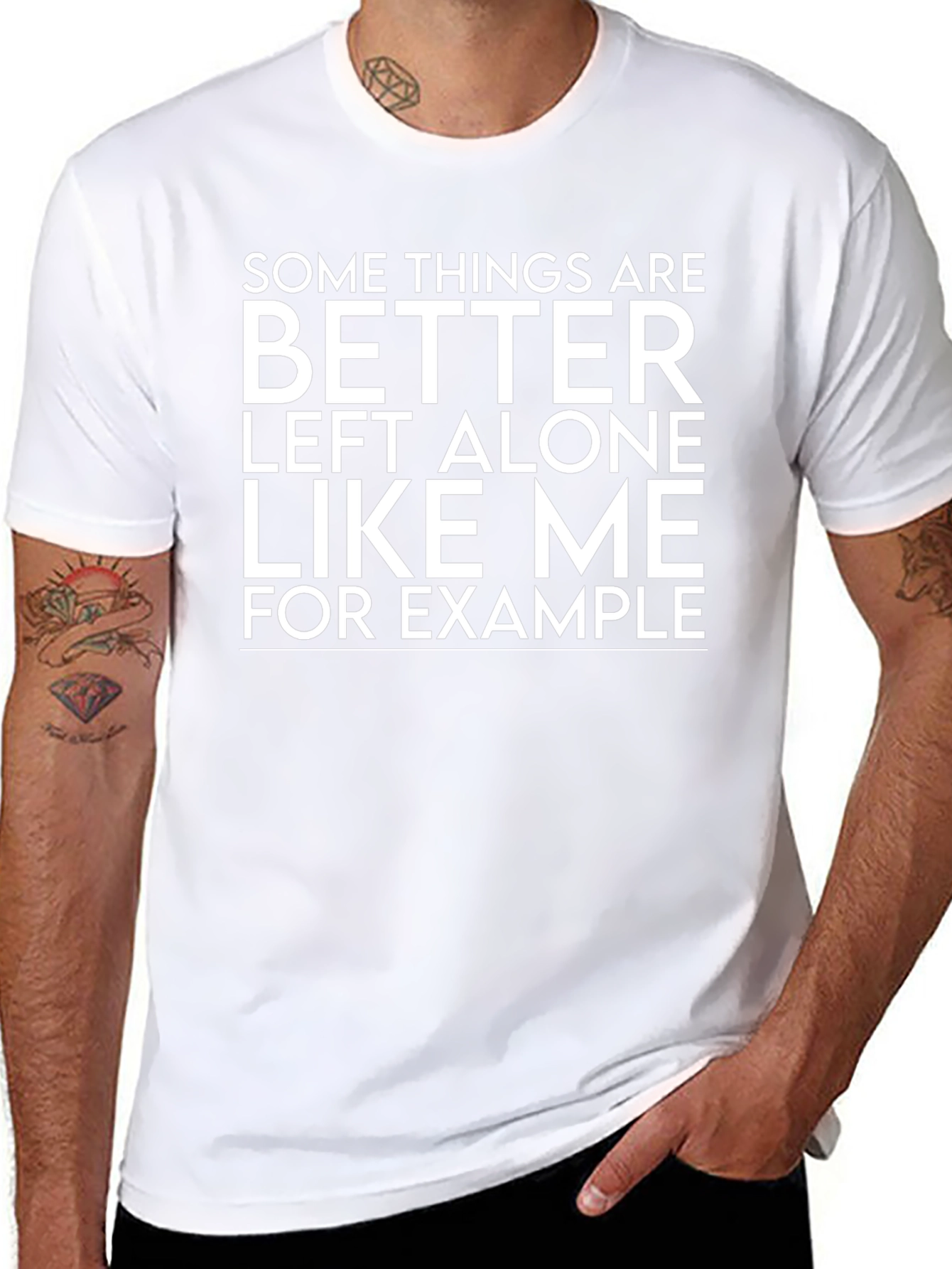 Sarcastic Graphic Tee: Better Left Alone T-Shirt