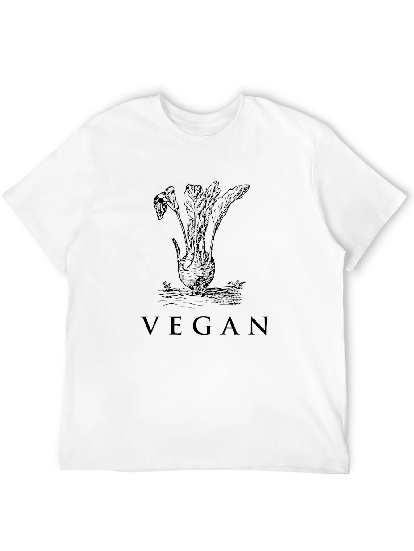 Vegan Beetroot Graphic Tee - Unisex Black T-Shirt