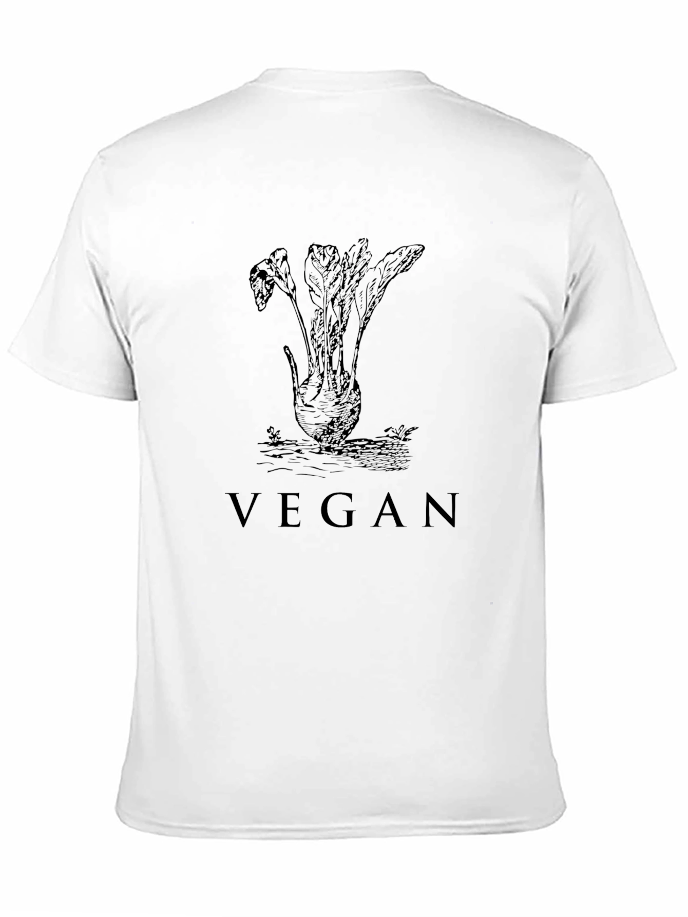 Vegan Beetroot Graphic Tee - Unisex Black T-Shirt