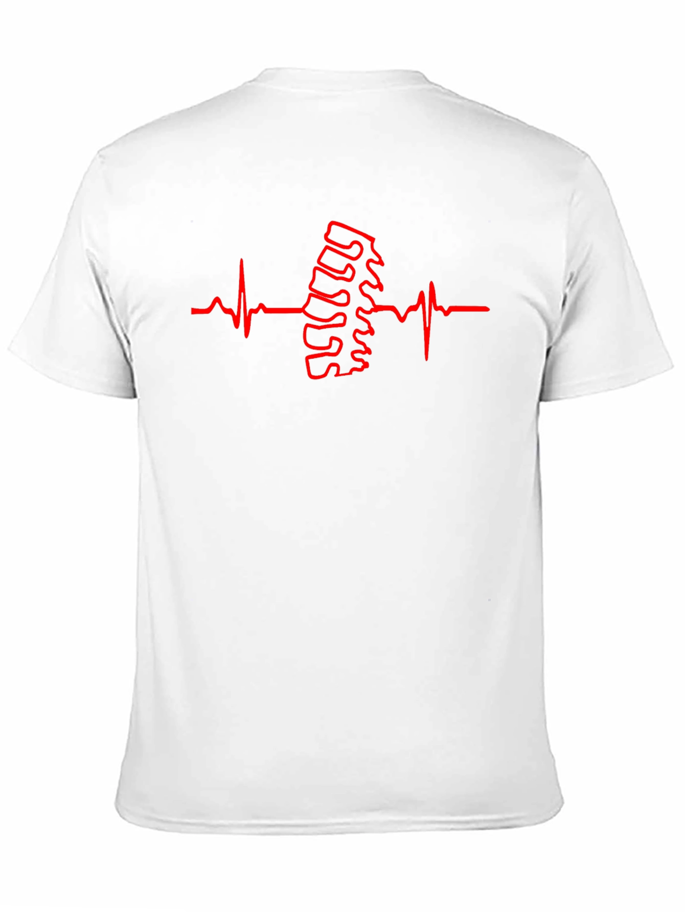 Chiropractor Heartbeat T-Shirt - Spine Alignment