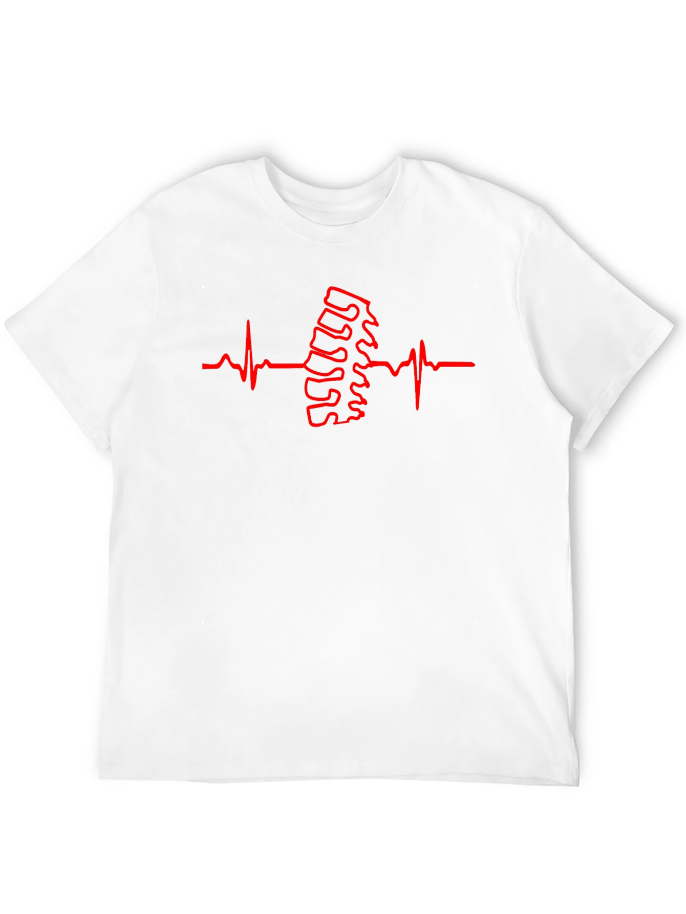 Chiropractor Heartbeat T-Shirt - Spine Alignment