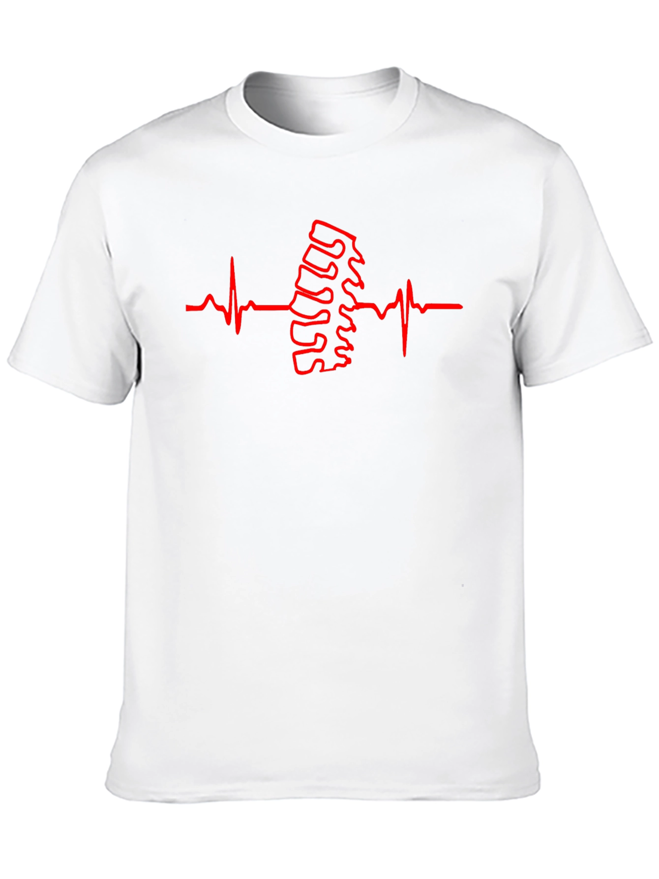 Chiropractor Heartbeat T-Shirt - Spine Alignment
