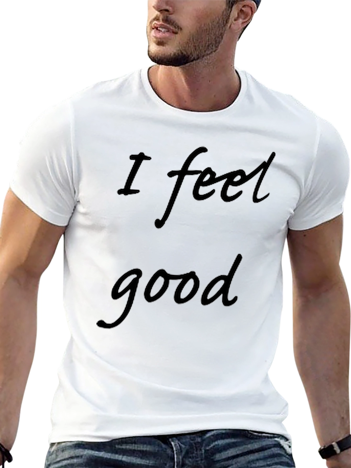 I Feel Good Graphic Tee - Black T-Shirt