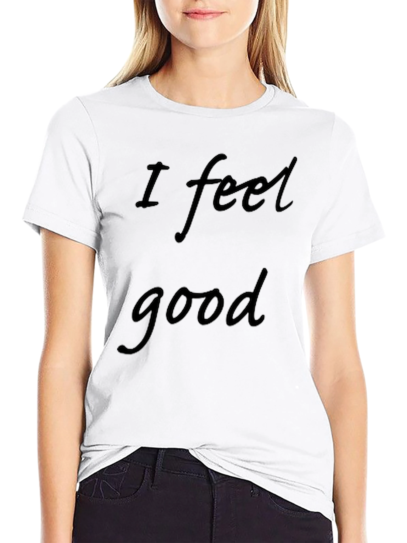 I Feel Good Graphic Tee - Black T-Shirt