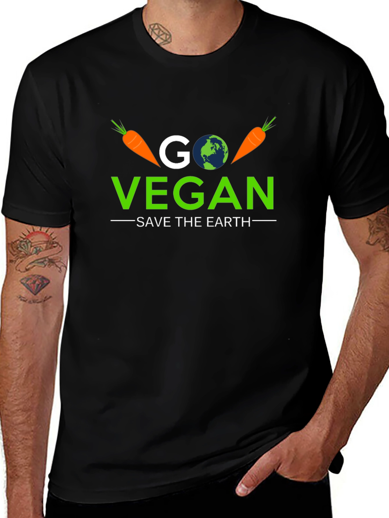 Go Vegan Save the Earth T-Shirt