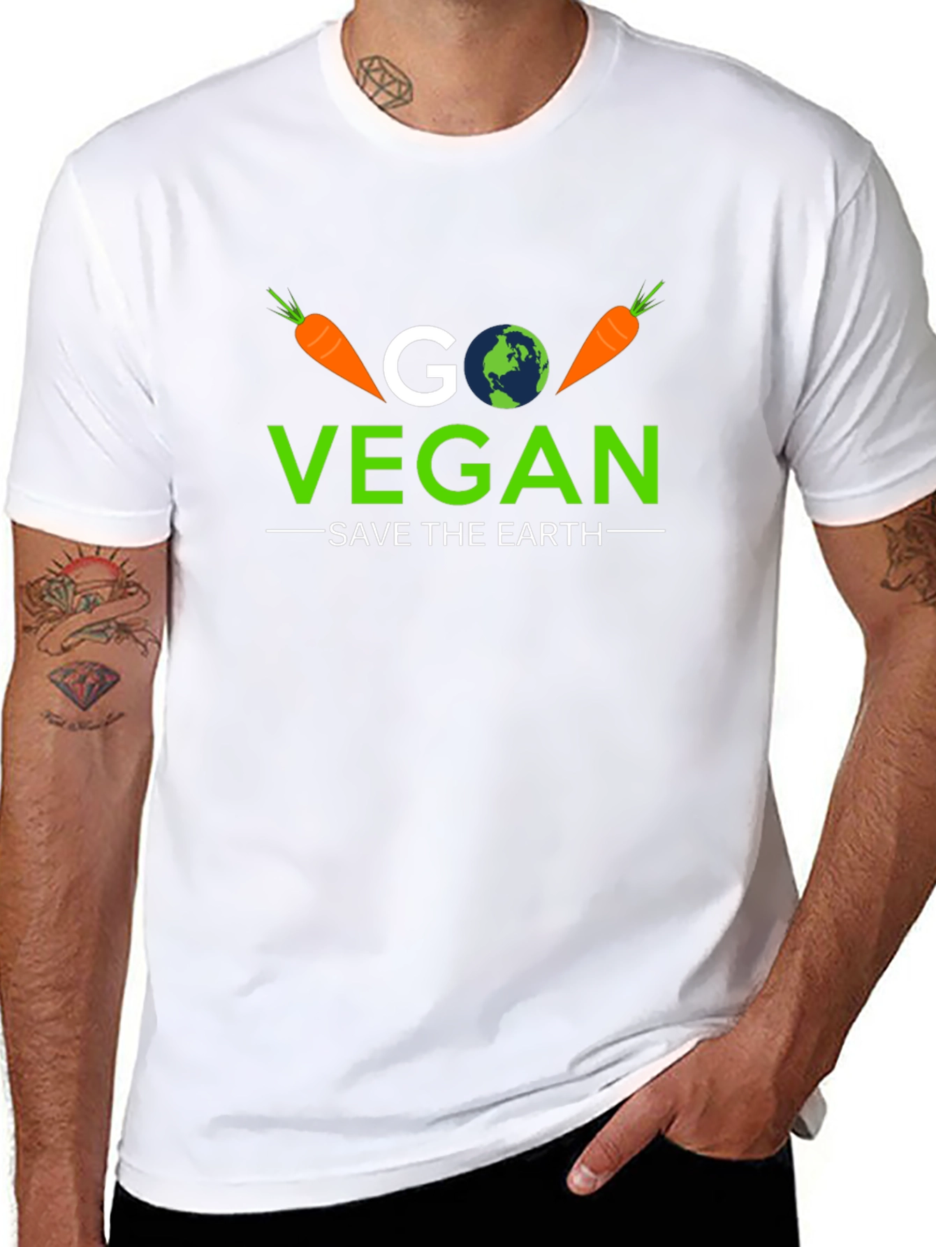Go Vegan Save the Earth T-Shirt
