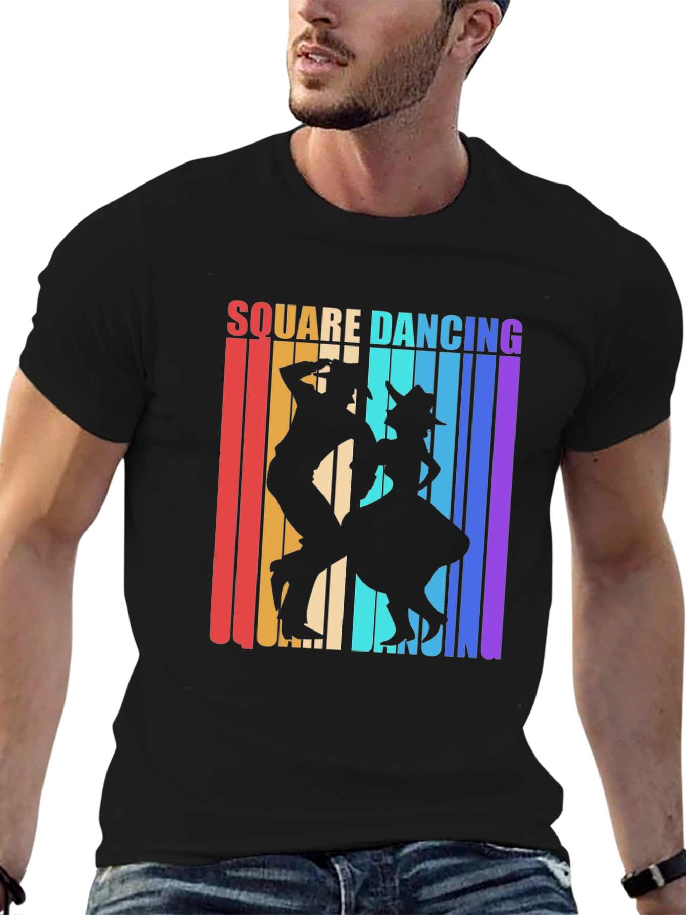 Square Dancing Retro Graphic Tee