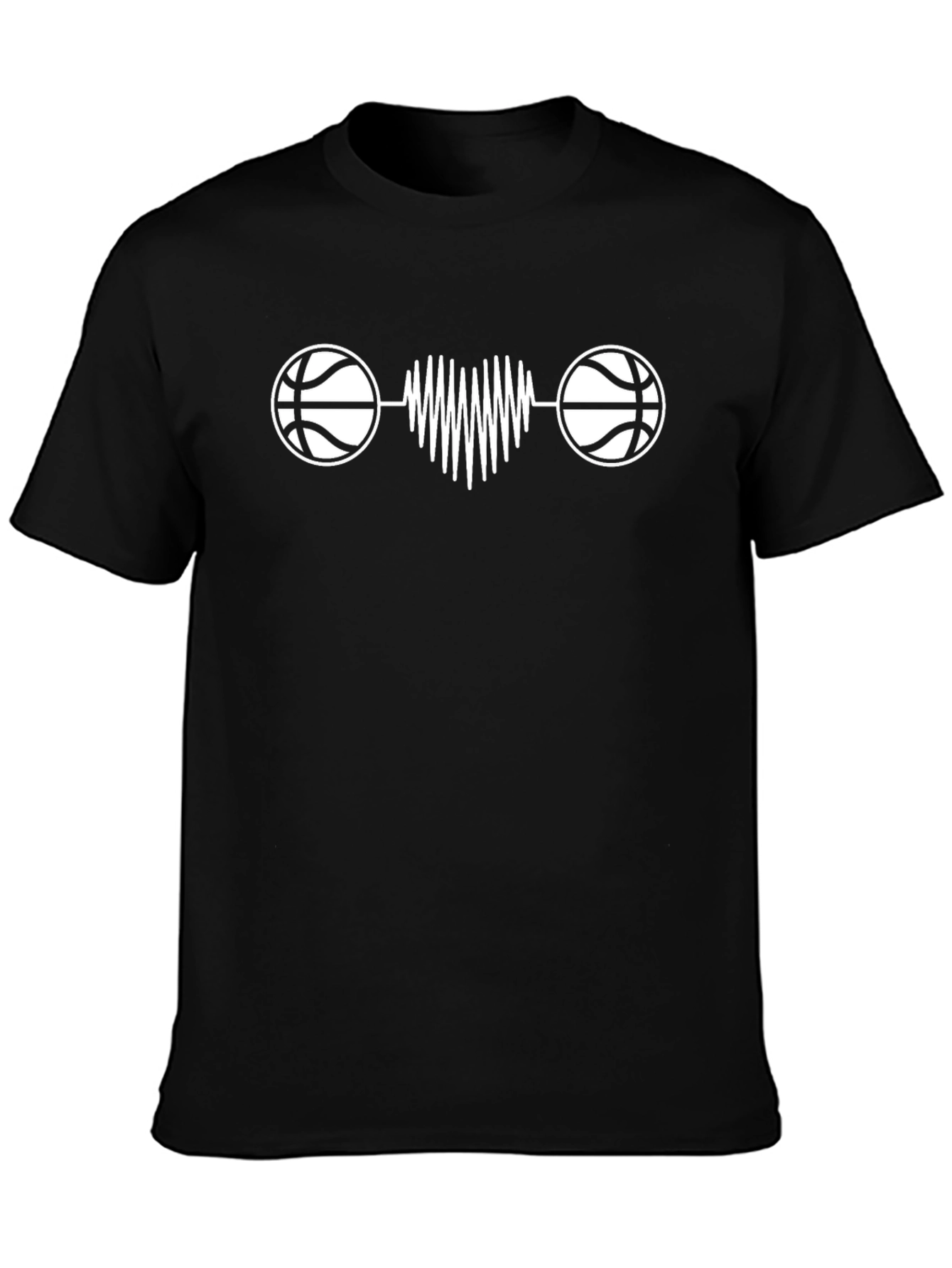Basketball Heartbeat Graphic Tee