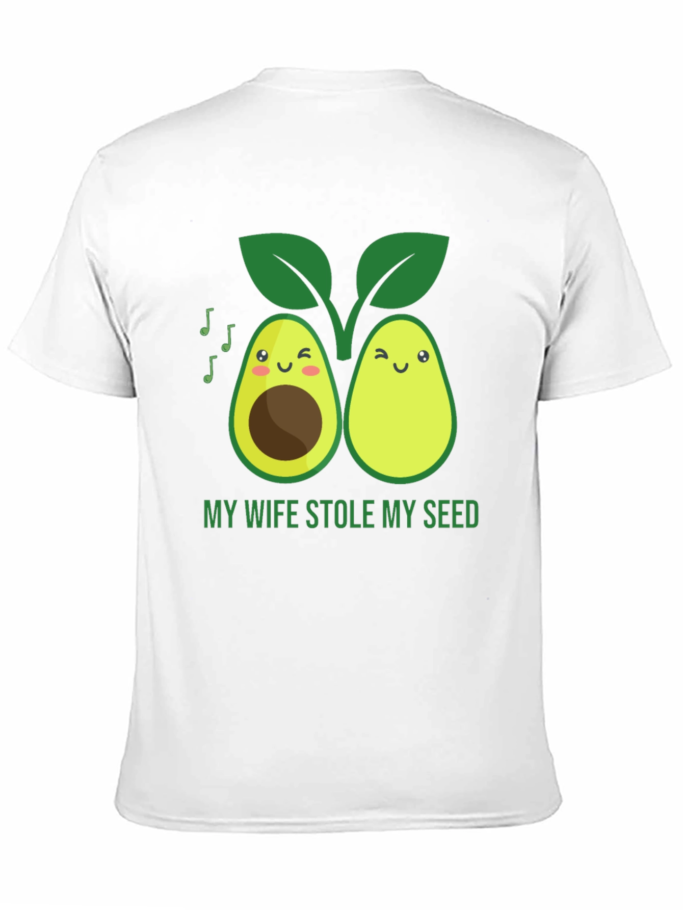 Funny Avocado Graphic T-Shirt - Stole My Seed