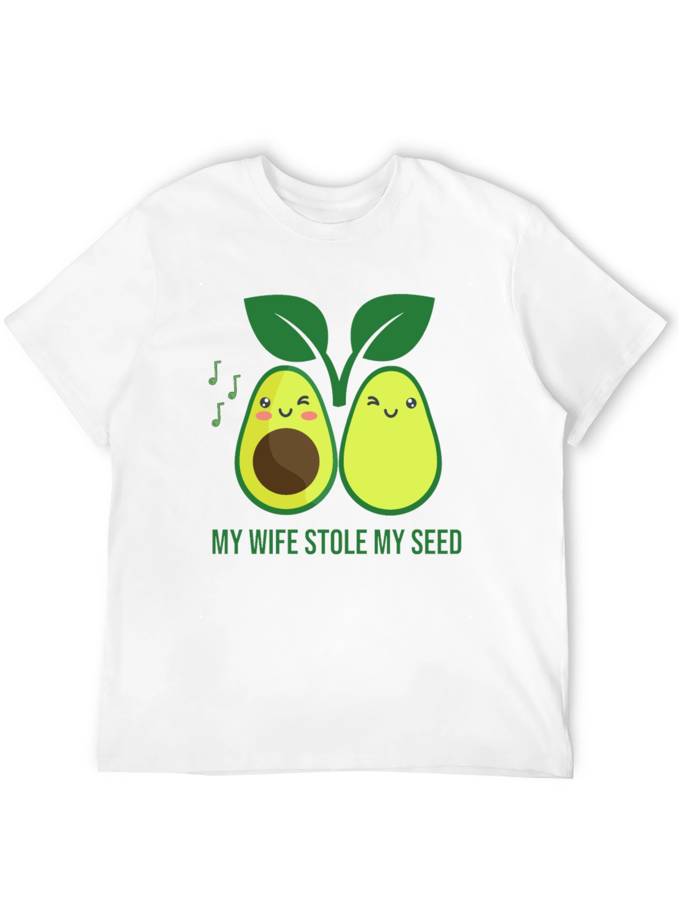 Funny Avocado Graphic T-Shirt - Stole My Seed