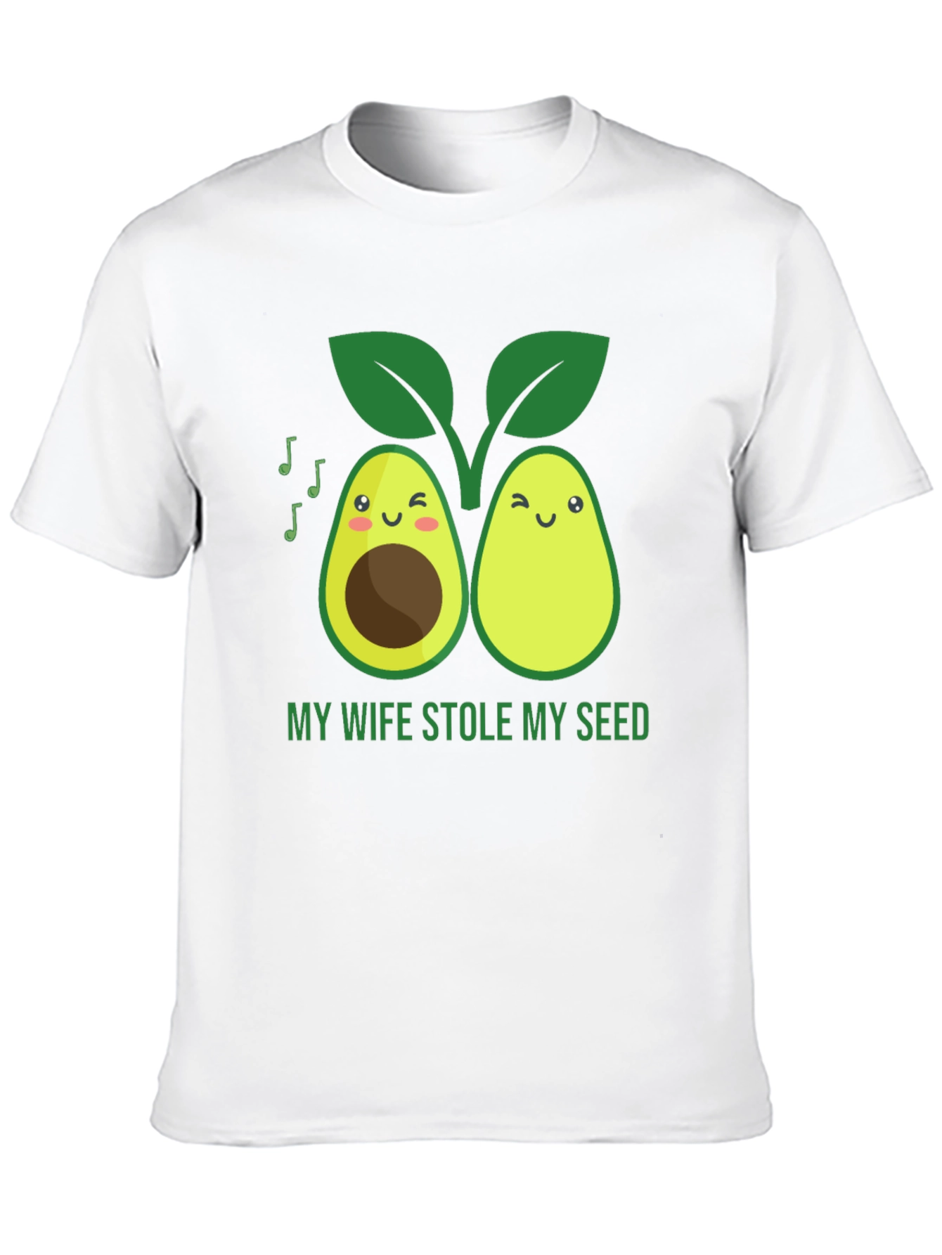 Funny Avocado Graphic T-Shirt - Stole My Seed
