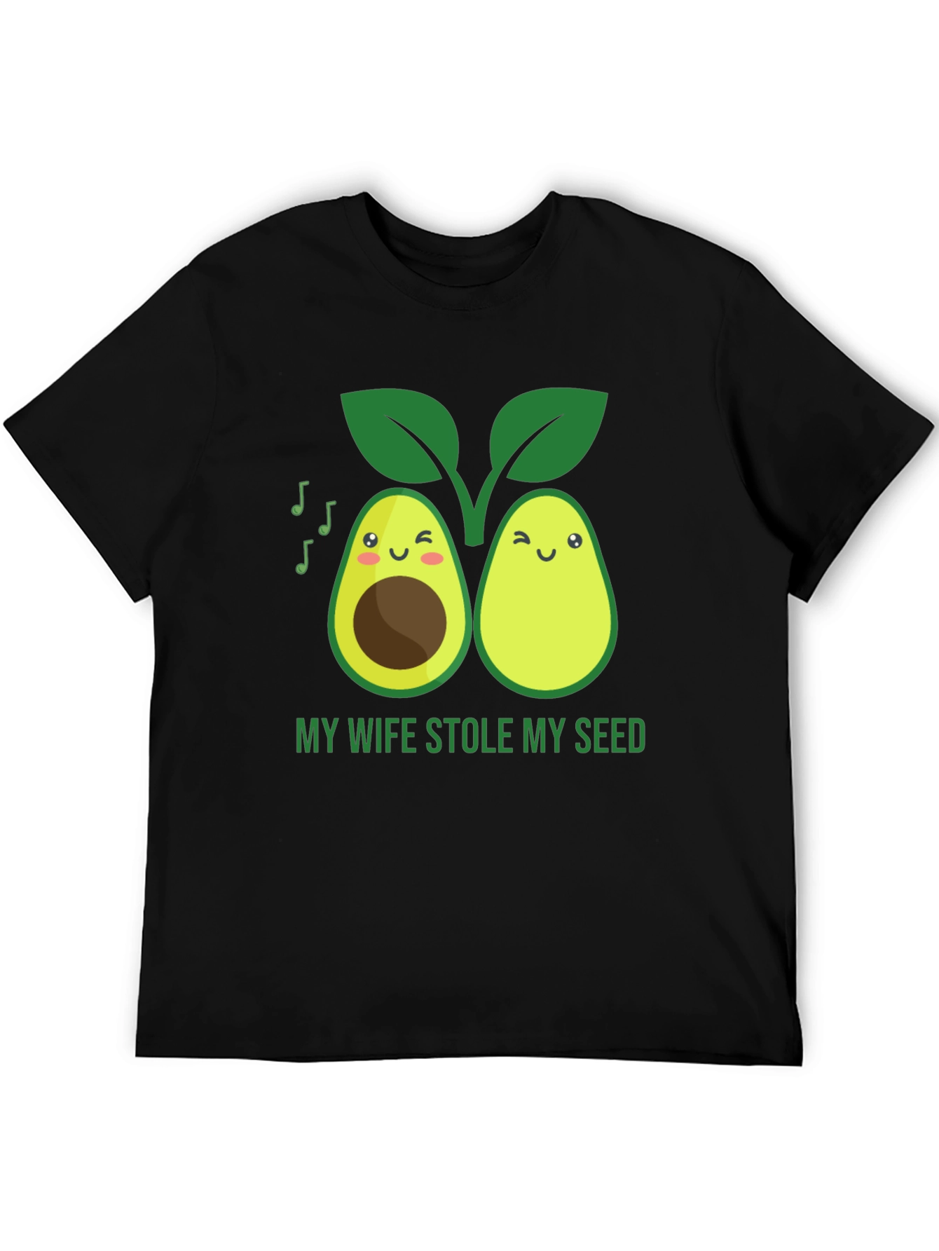 Funny Avocado Graphic T-Shirt - Stole My Seed