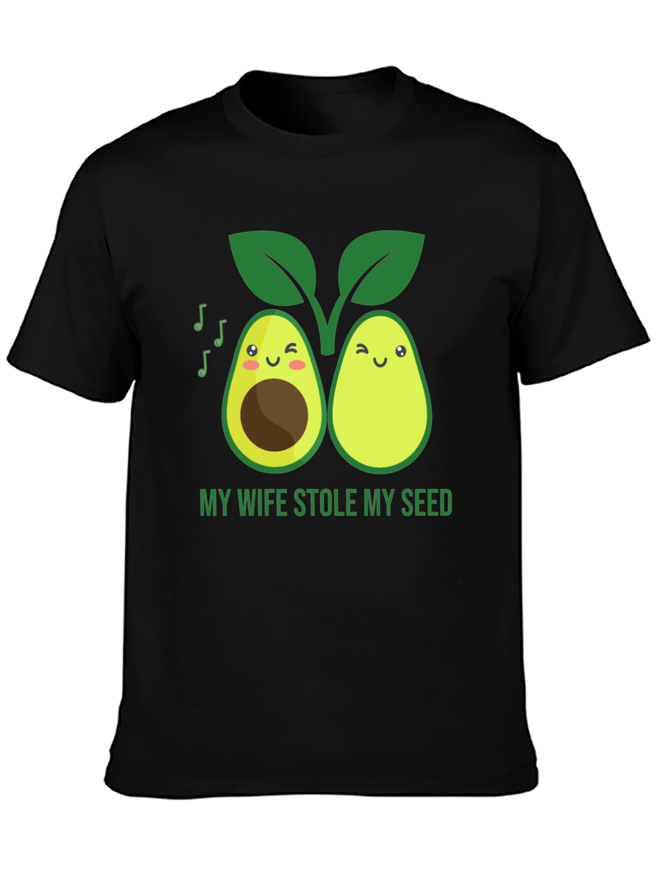 Funny Avocado Graphic T-Shirt - Stole My Seed