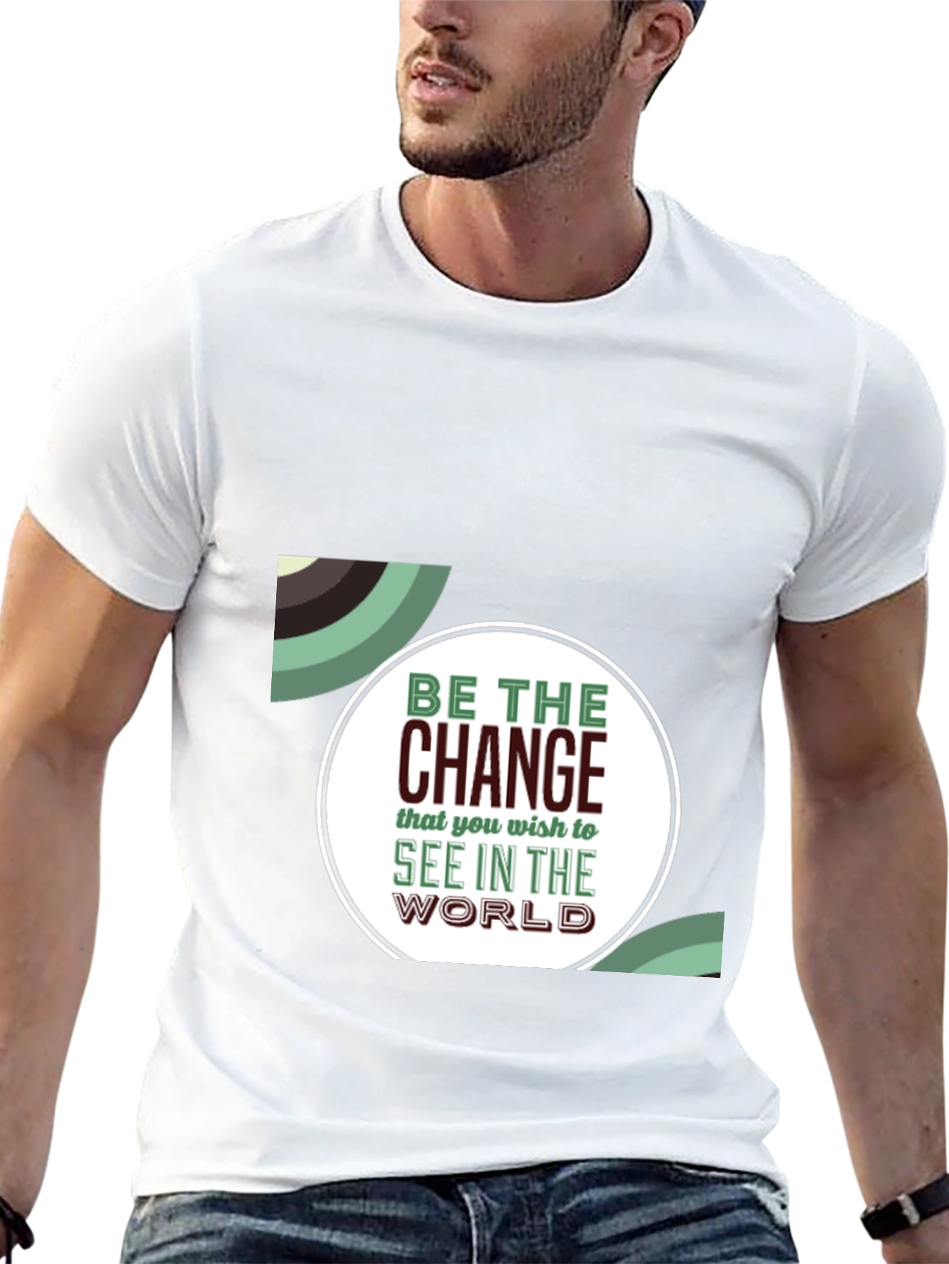Be The Change Graphic Tee - Inspiring Black T-Shirt
