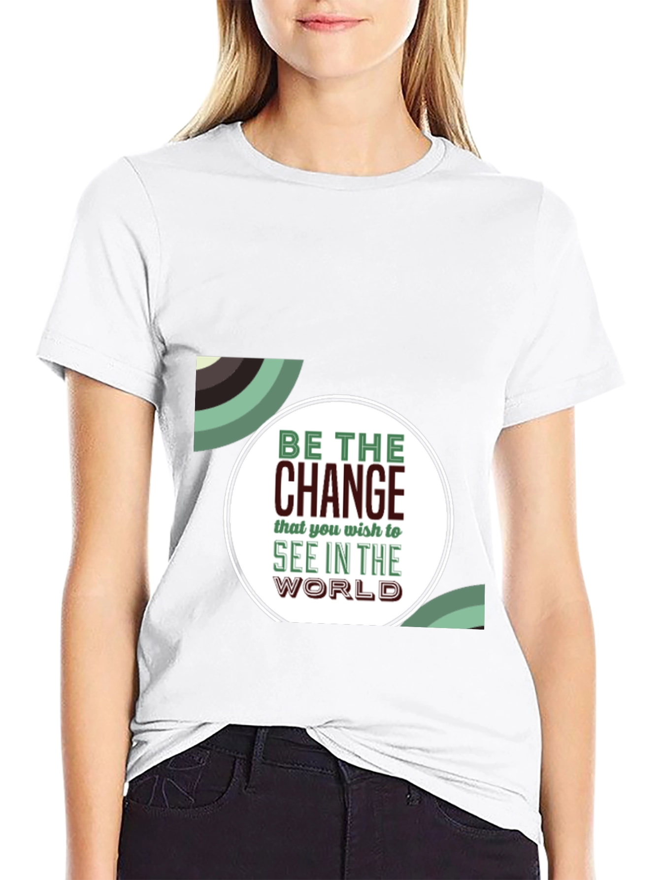 Be The Change Graphic Tee - Inspiring Black T-Shirt
