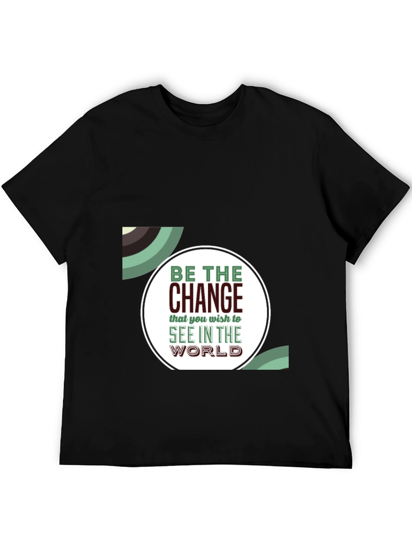 Be The Change Graphic Tee - Inspiring Black T-Shirt