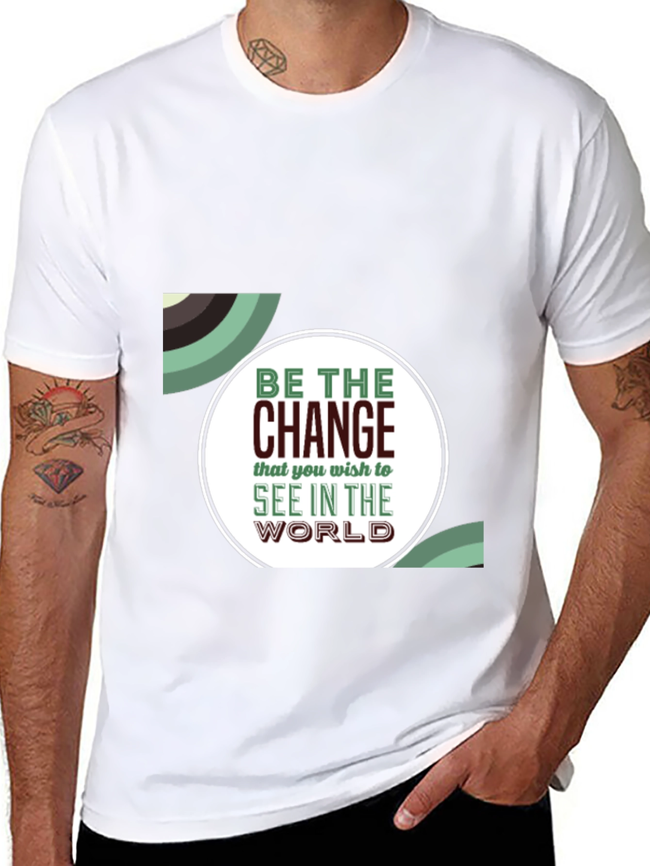 Be The Change Graphic Tee - Inspiring Black T-Shirt