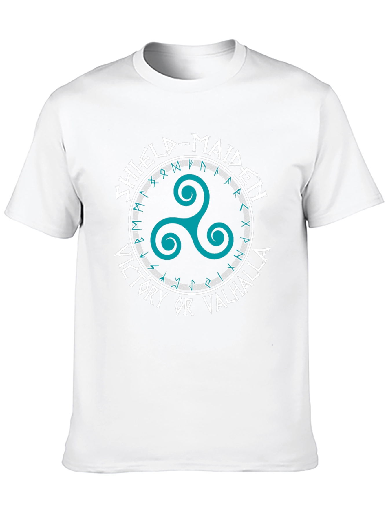 Shield-Maiden Viking T-Shirt: Victory or Valhalla Design