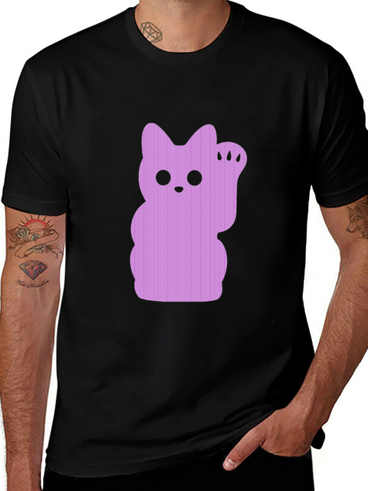 Lucky Cat Graphic Tee - Black