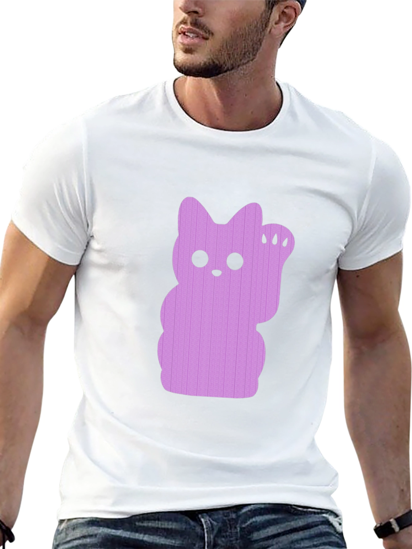 Lucky Cat Graphic Tee - Black