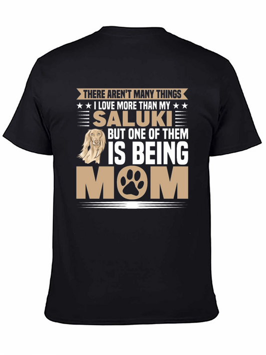 Saluki Dog Mom Graphic T-Shirt