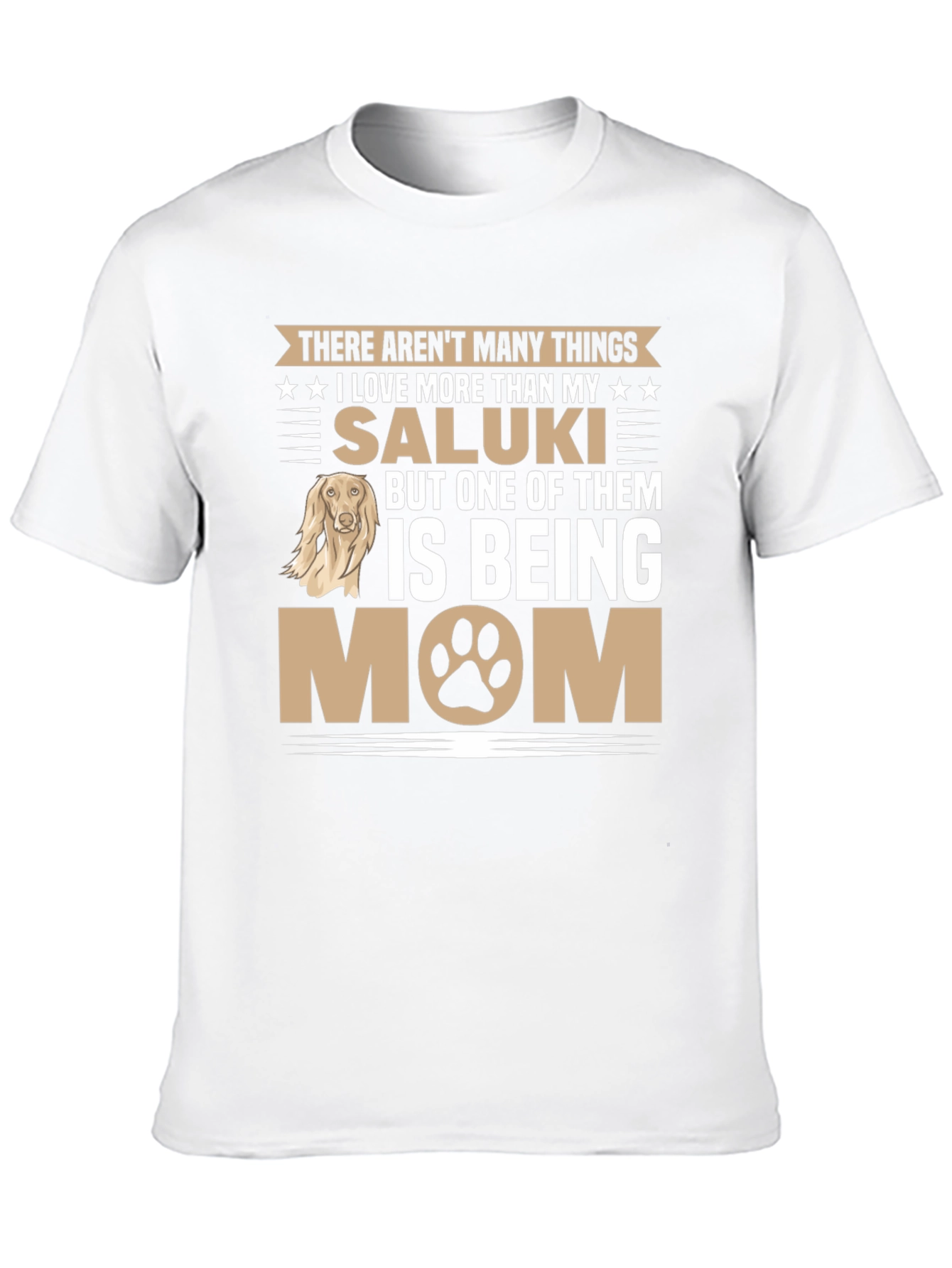 Saluki Dog Mom Graphic T-Shirt