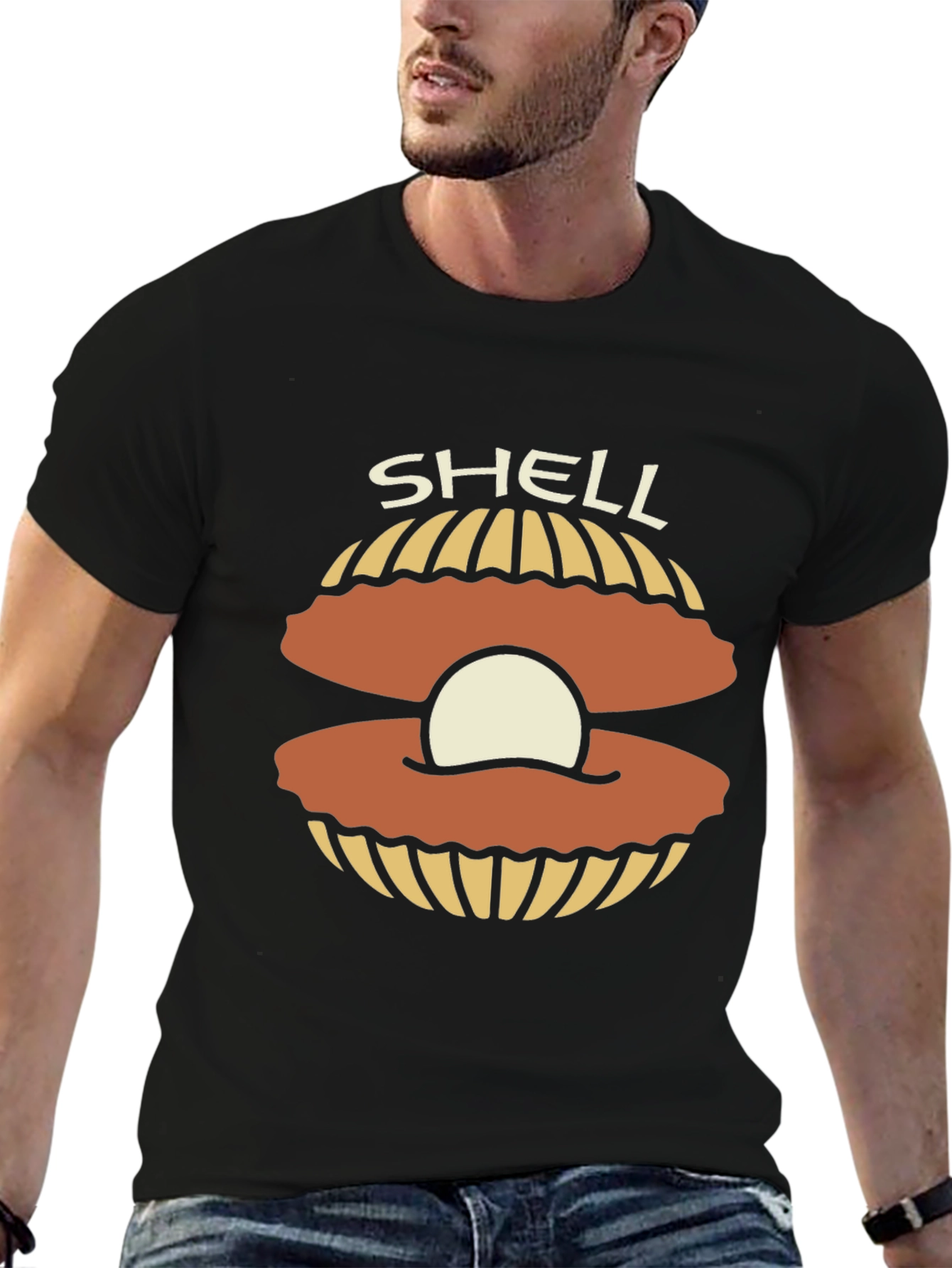 Shell Graphic T-Shirt - Classic Black Tee
