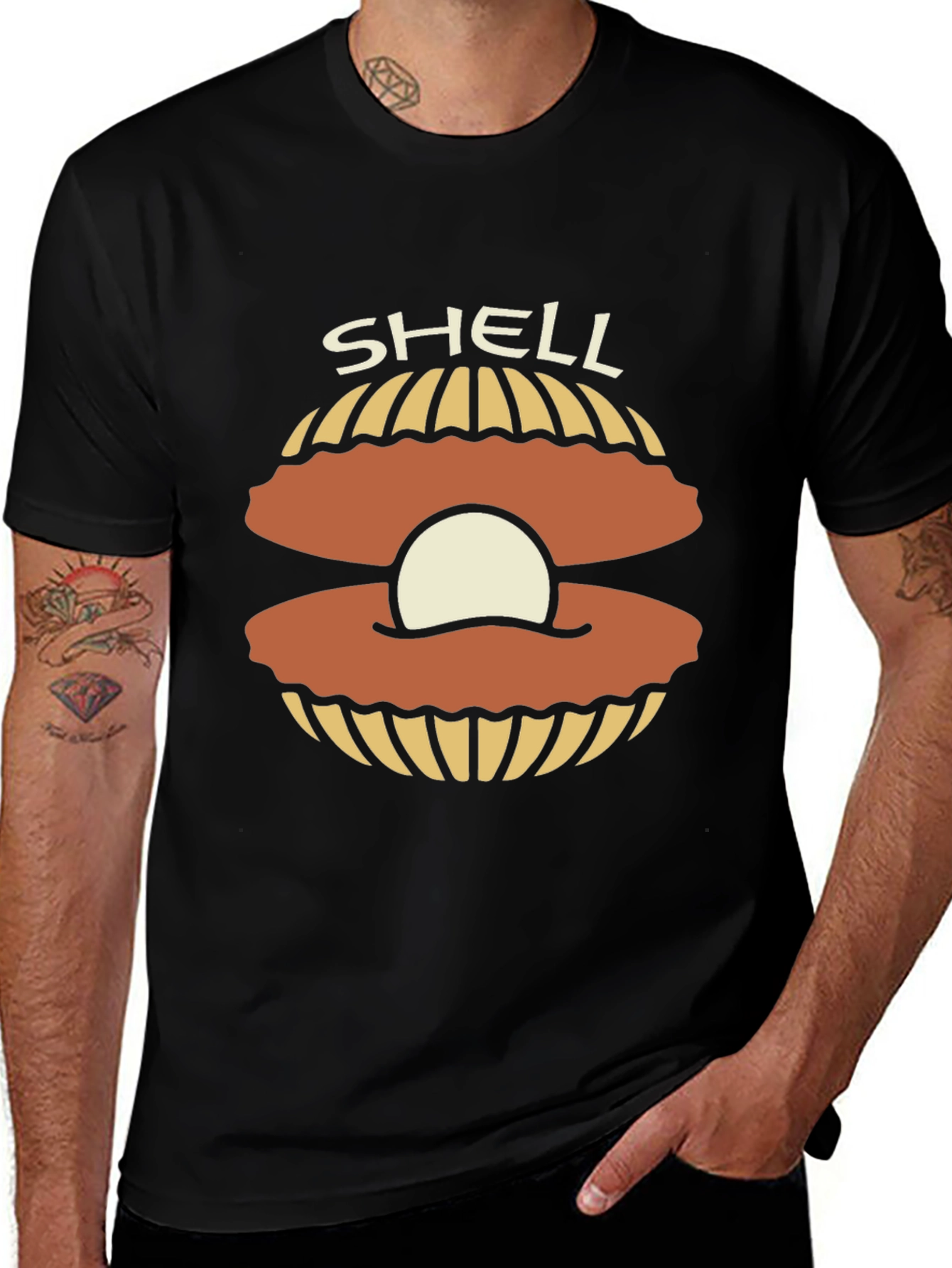 Shell Graphic T-Shirt - Classic Black Tee