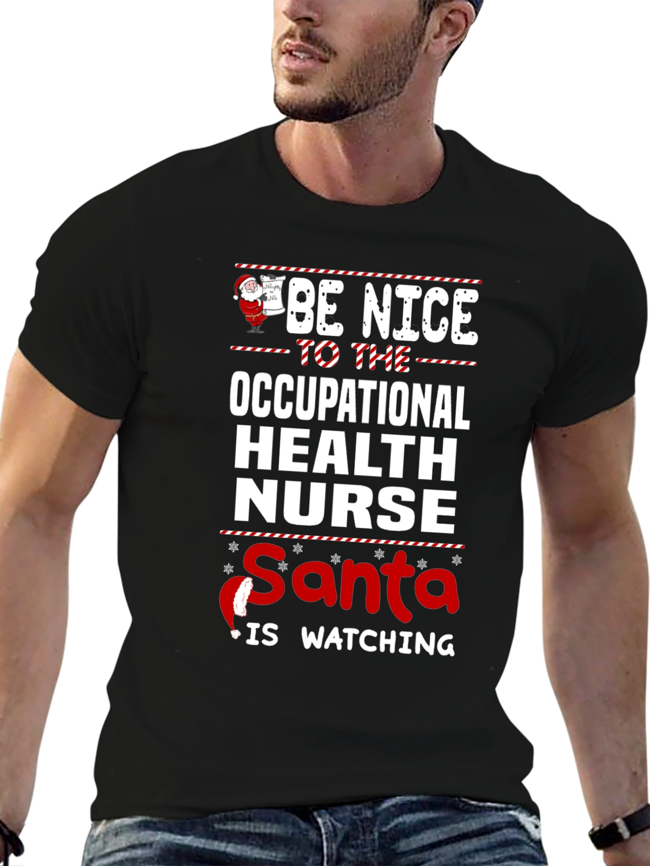 Funny Occupational Health Nurse Christmas T-Shirt