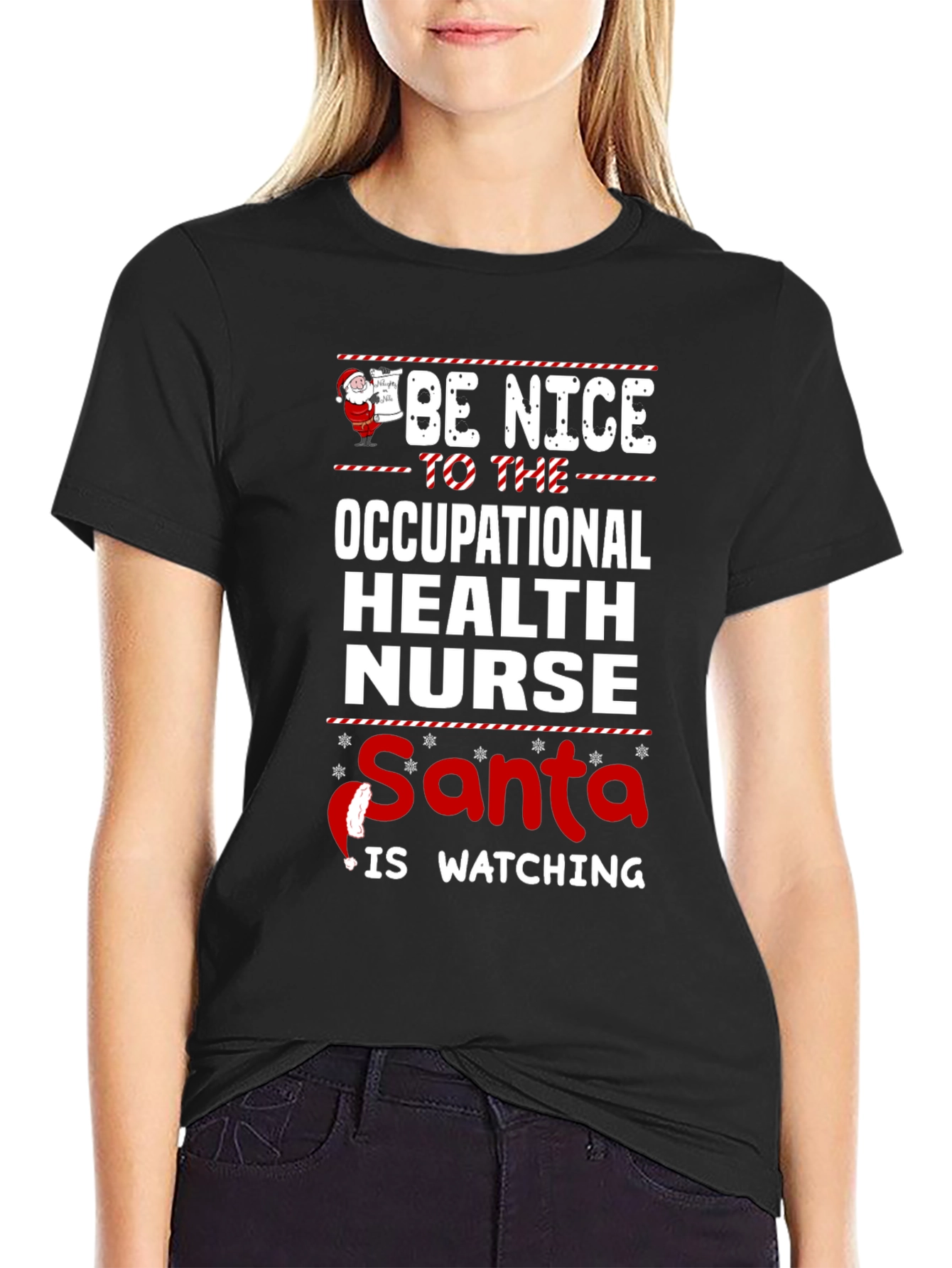 Funny Occupational Health Nurse Christmas T-Shirt