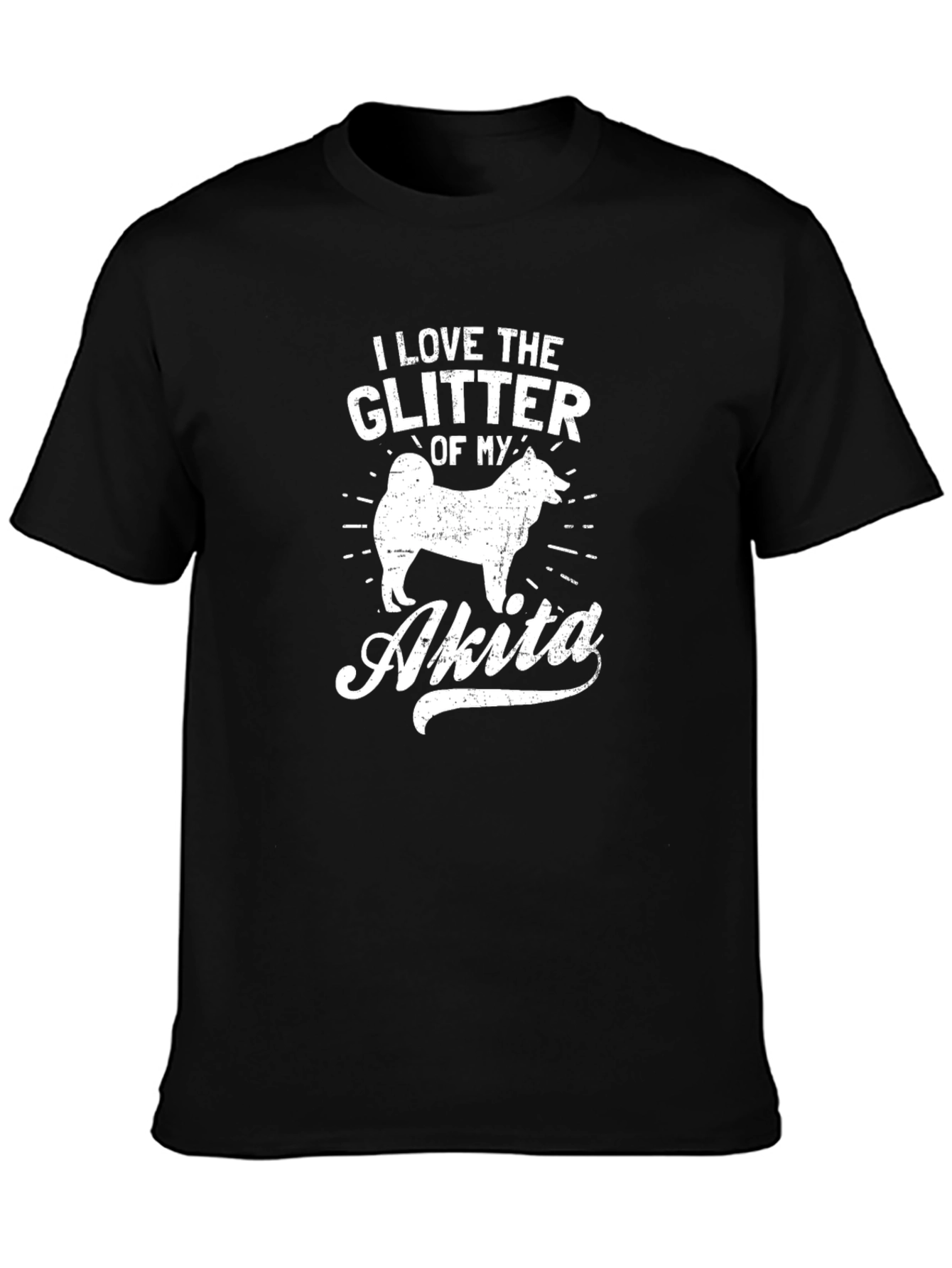 I Love The Glitter of My Akita T-Shirt