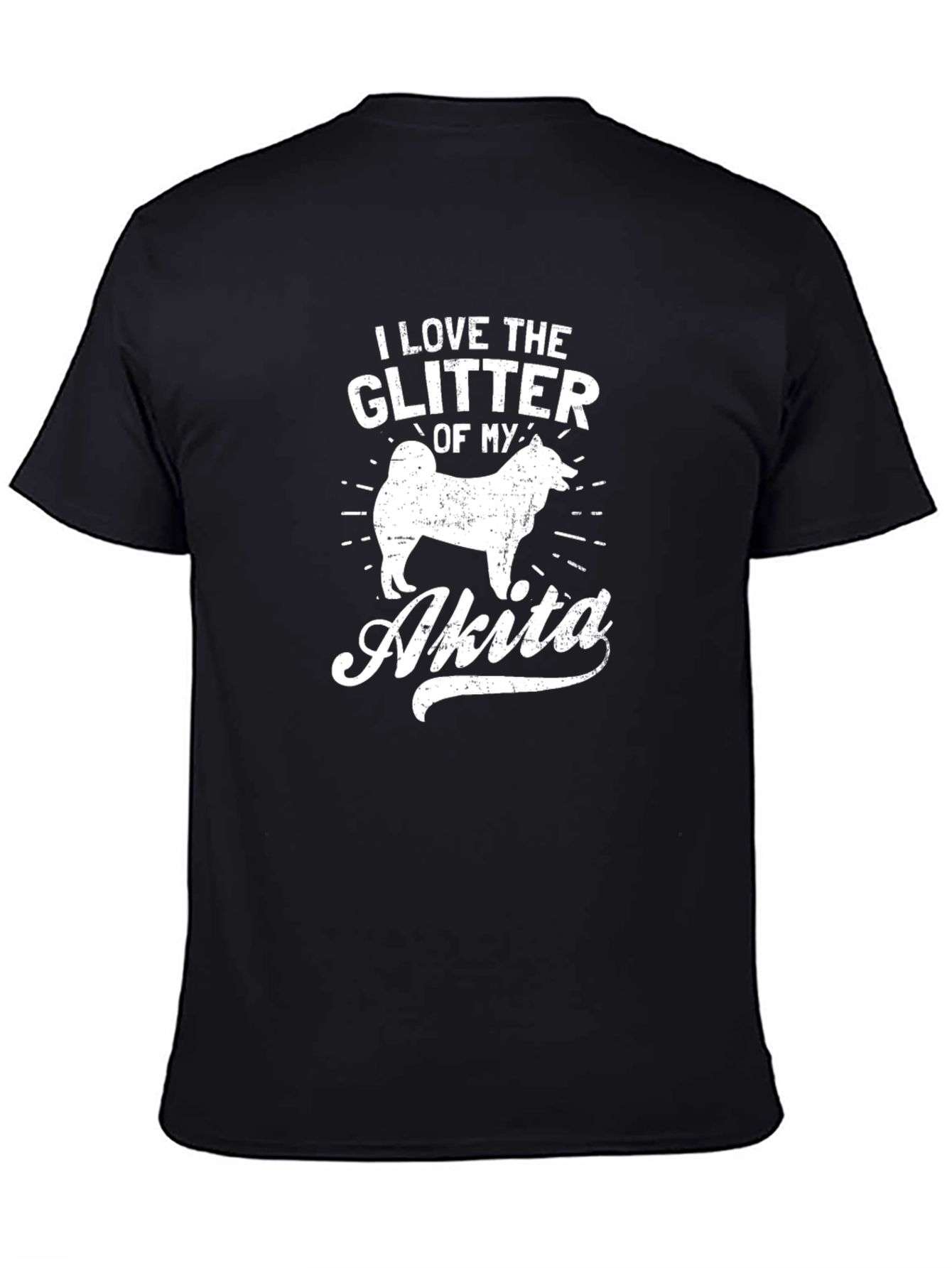 I Love The Glitter of My Akita T-Shirt