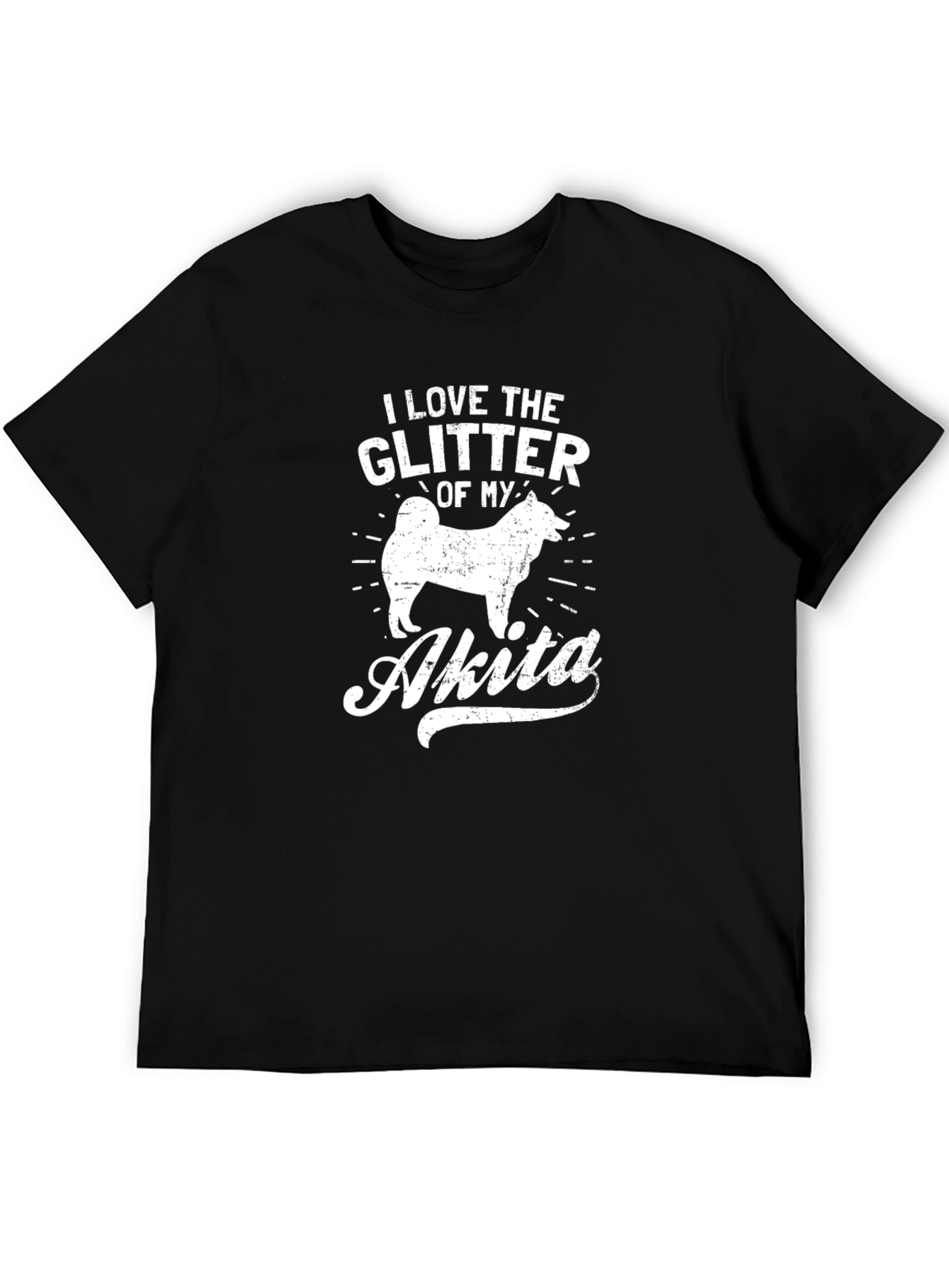 I Love The Glitter of My Akita T-Shirt