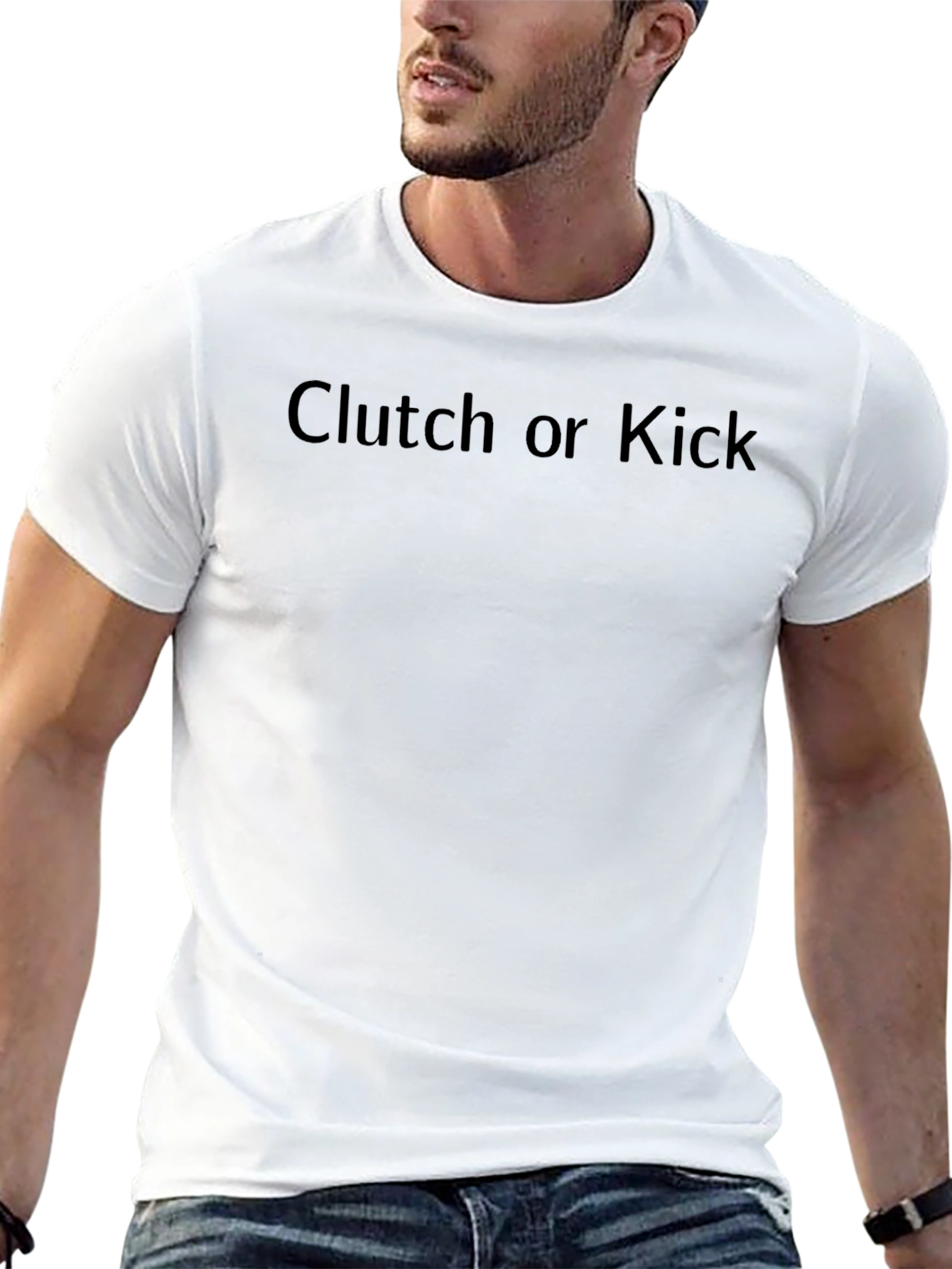 Clutch or Kick Graphic Tee - Black