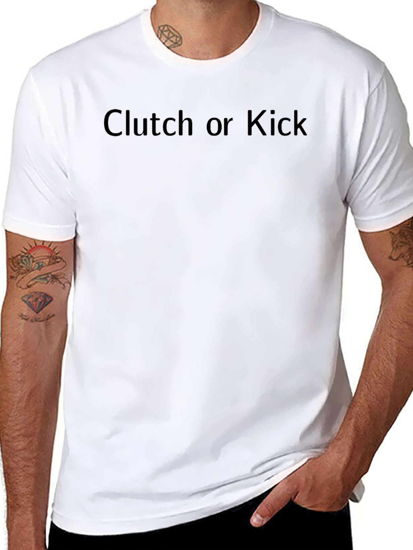 Clutch or Kick Graphic Tee - Black