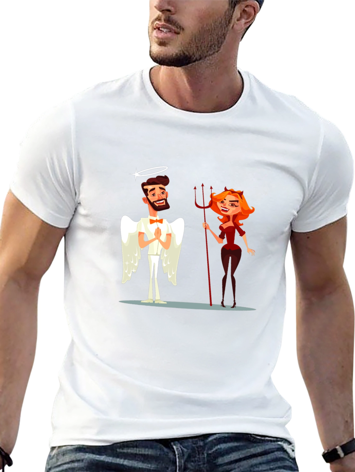 Angel & Devil Graphic T-Shirt
