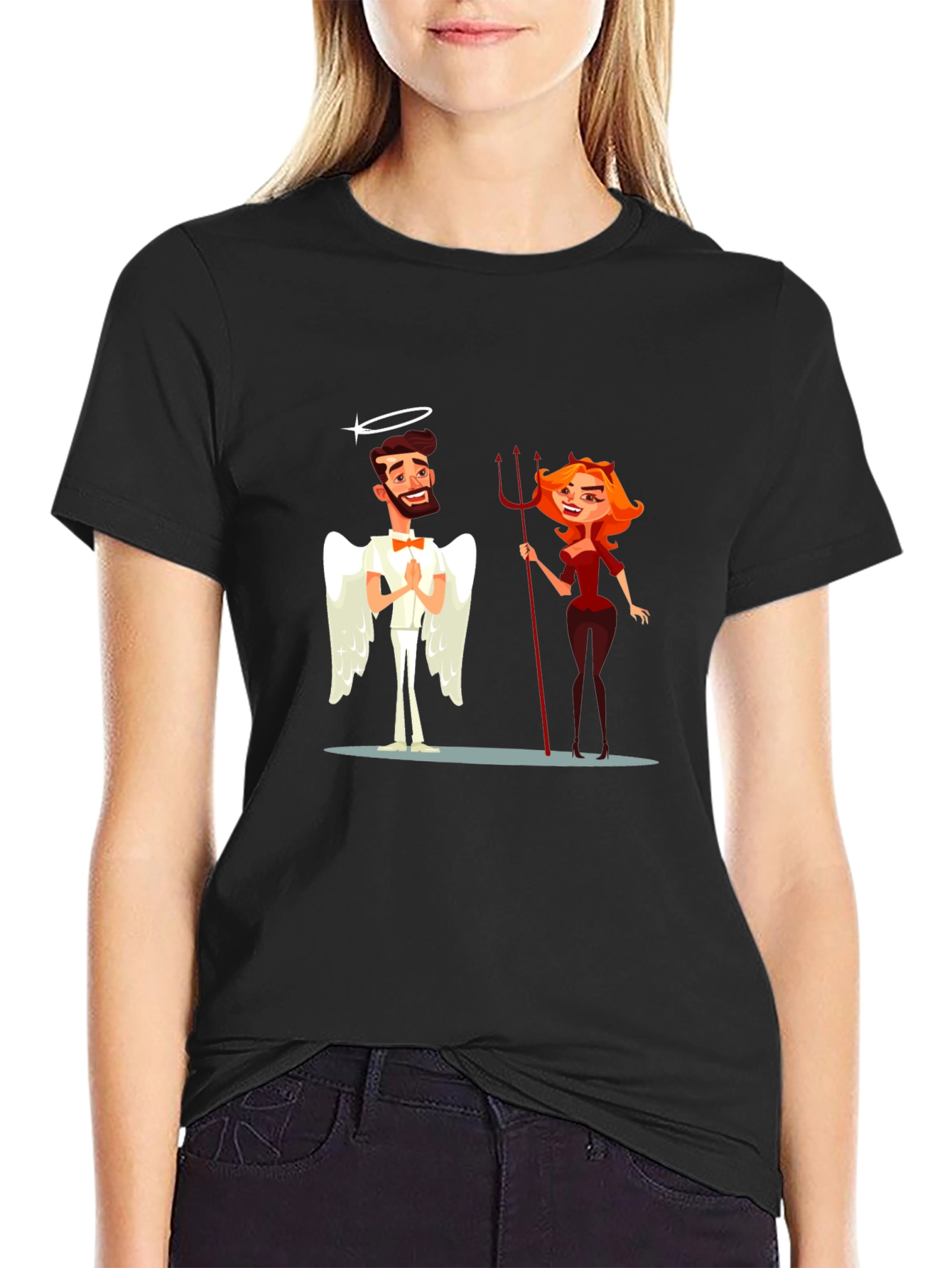 Angel & Devil Graphic T-Shirt
