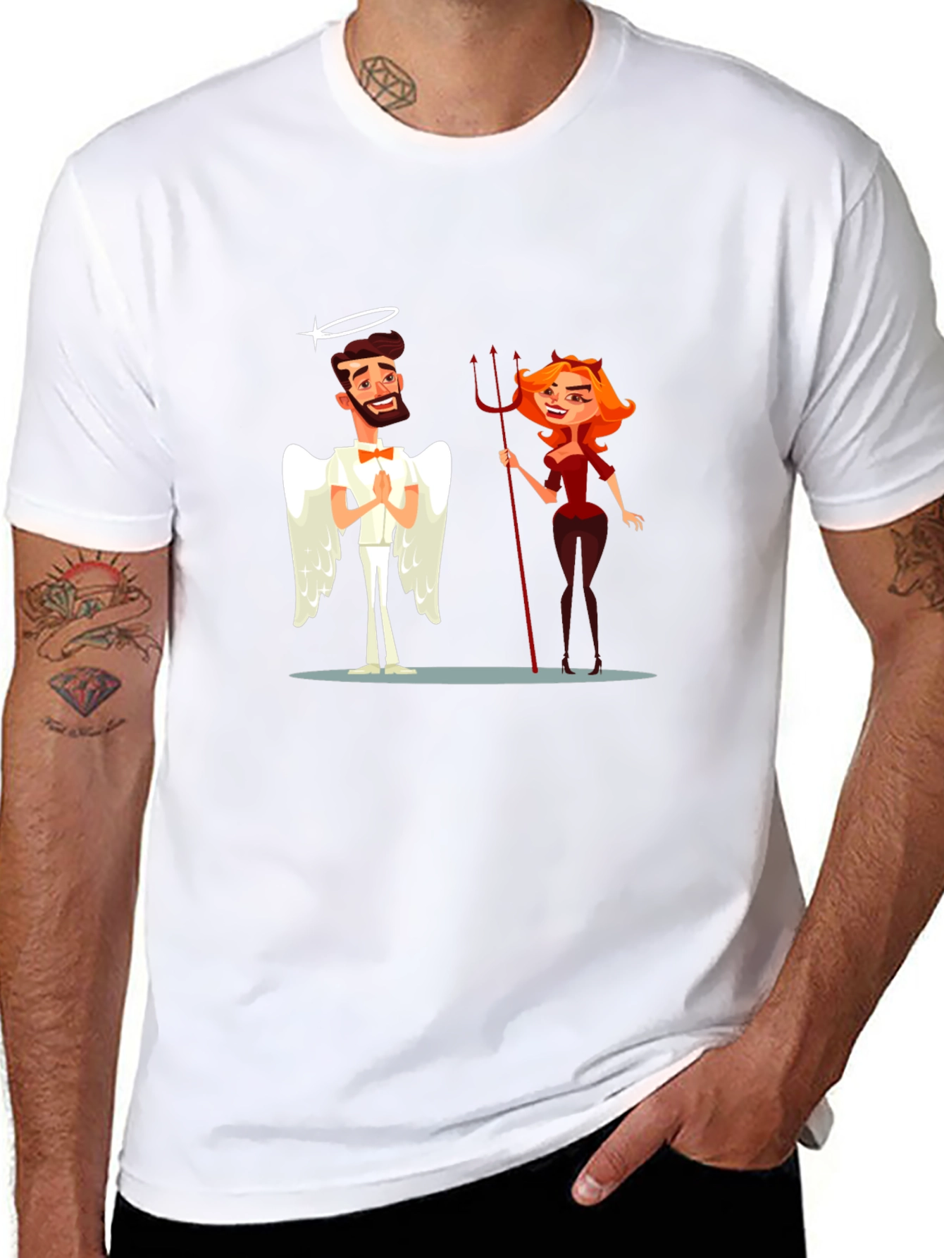 Angel & Devil Graphic T-Shirt