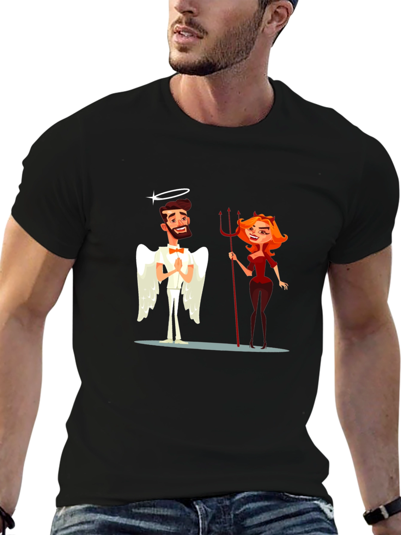 Angel & Devil Graphic T-Shirt