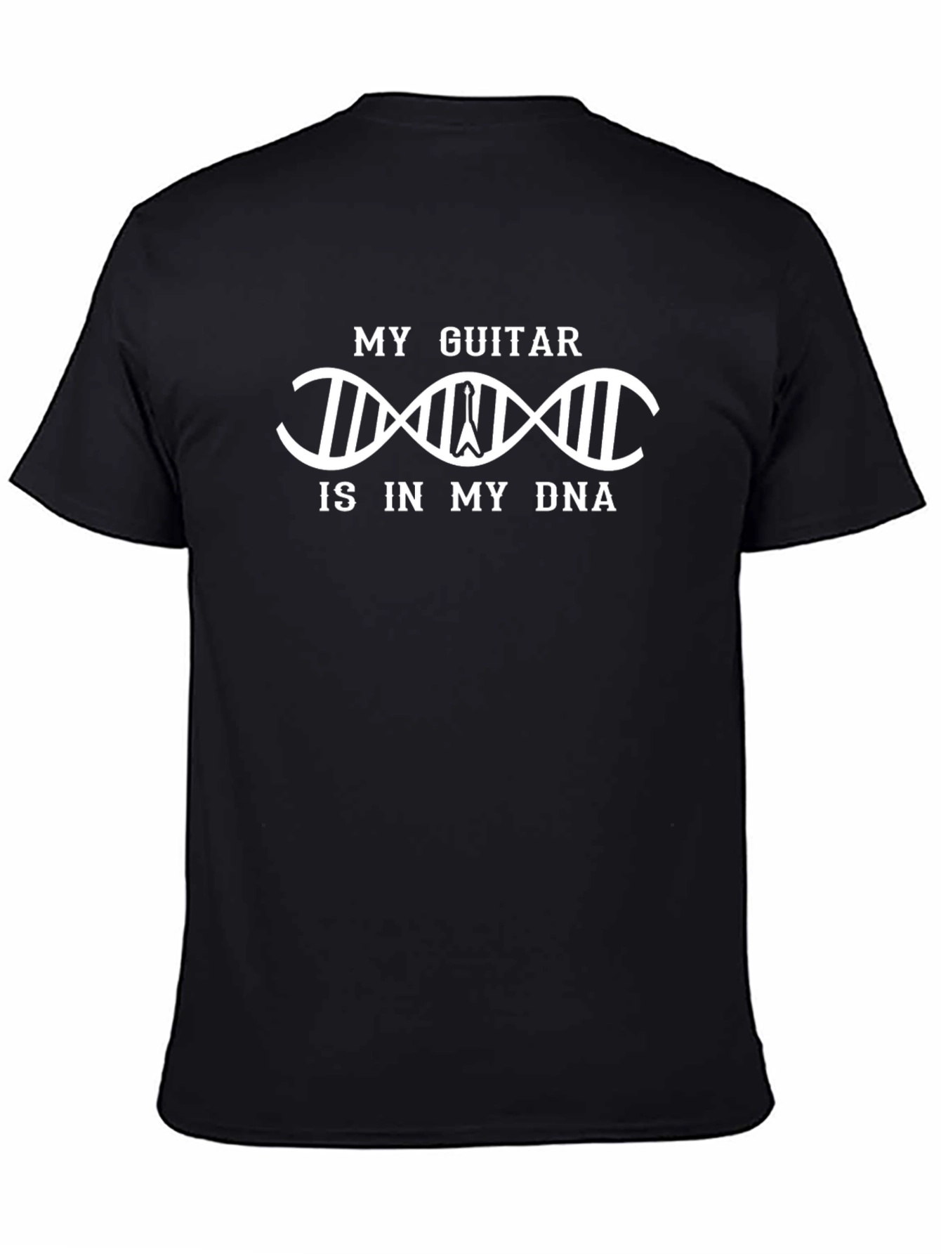 My Guitar Is In My DNA Black T-Shirt