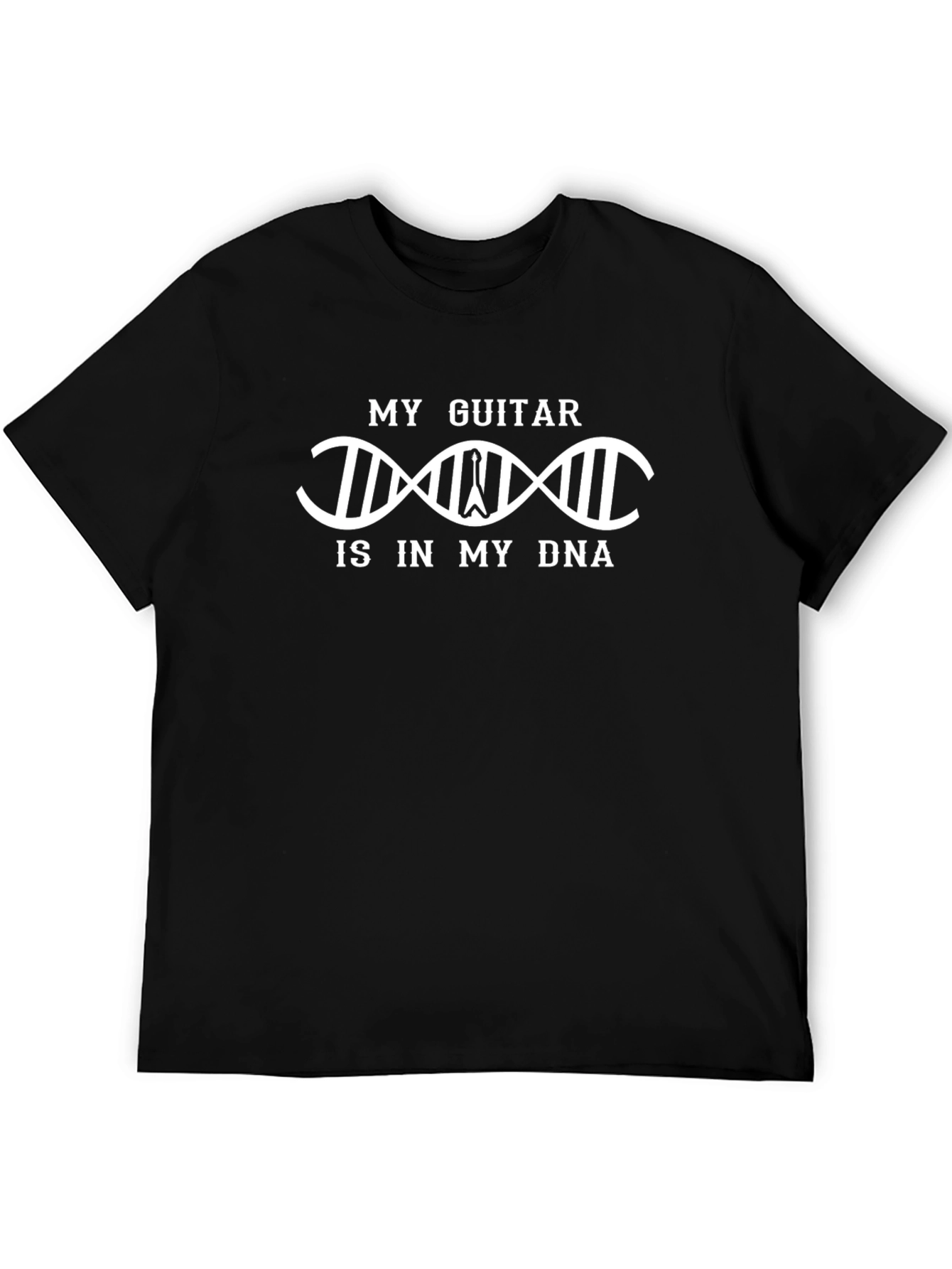 My Guitar Is In My DNA Black T-Shirt