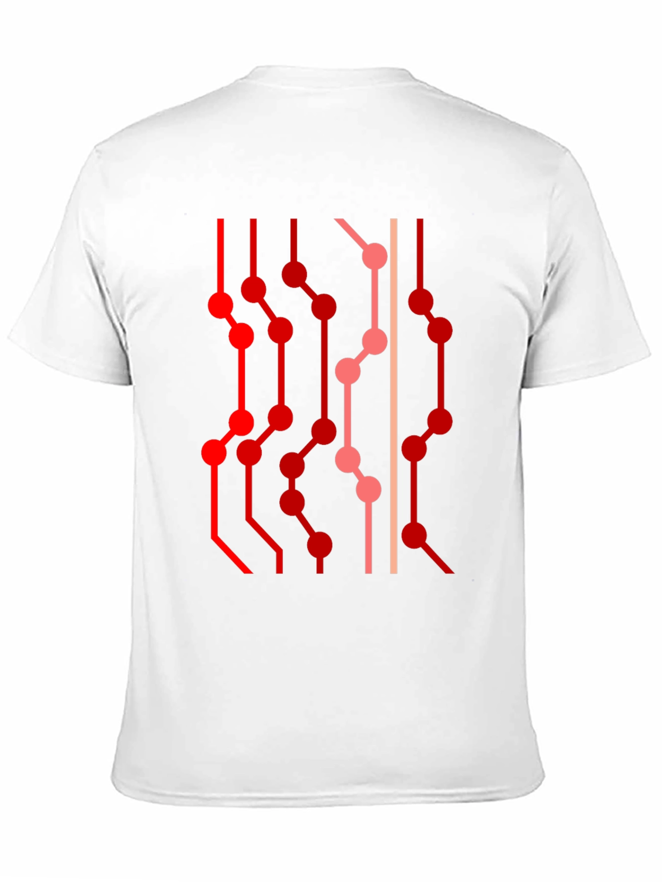 Abstract Circuit Board Graphic Tee - Black