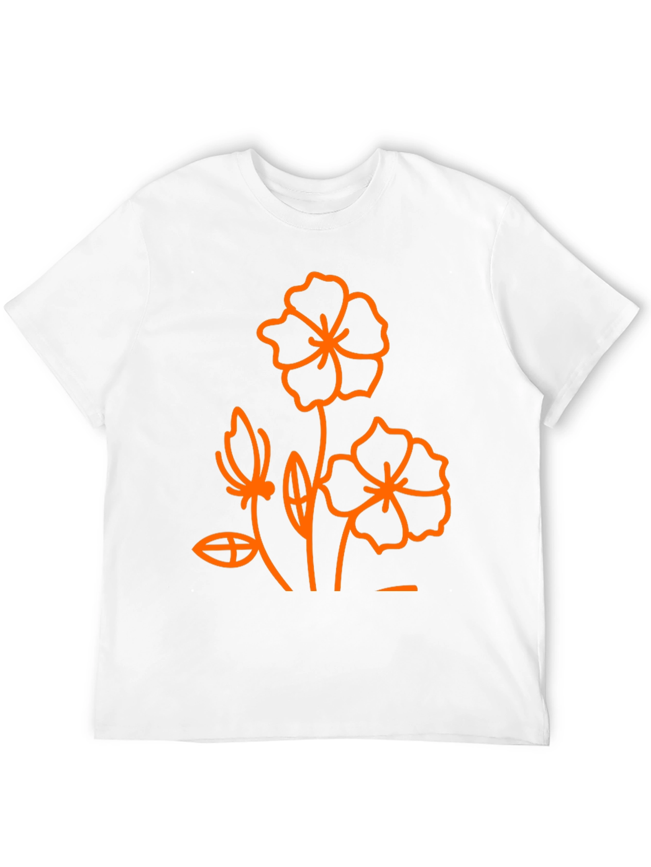 Floral Print Black T-Shirt - Modern Style