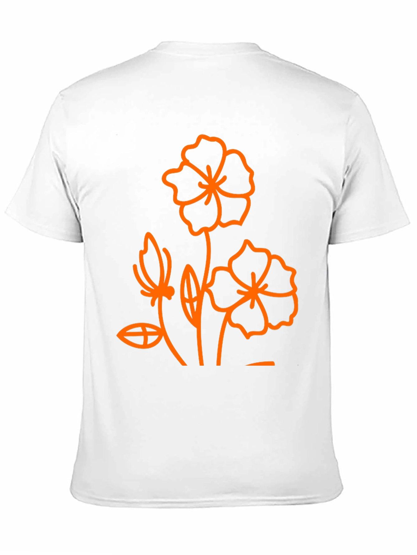 Floral Print Black T-Shirt - Modern Style